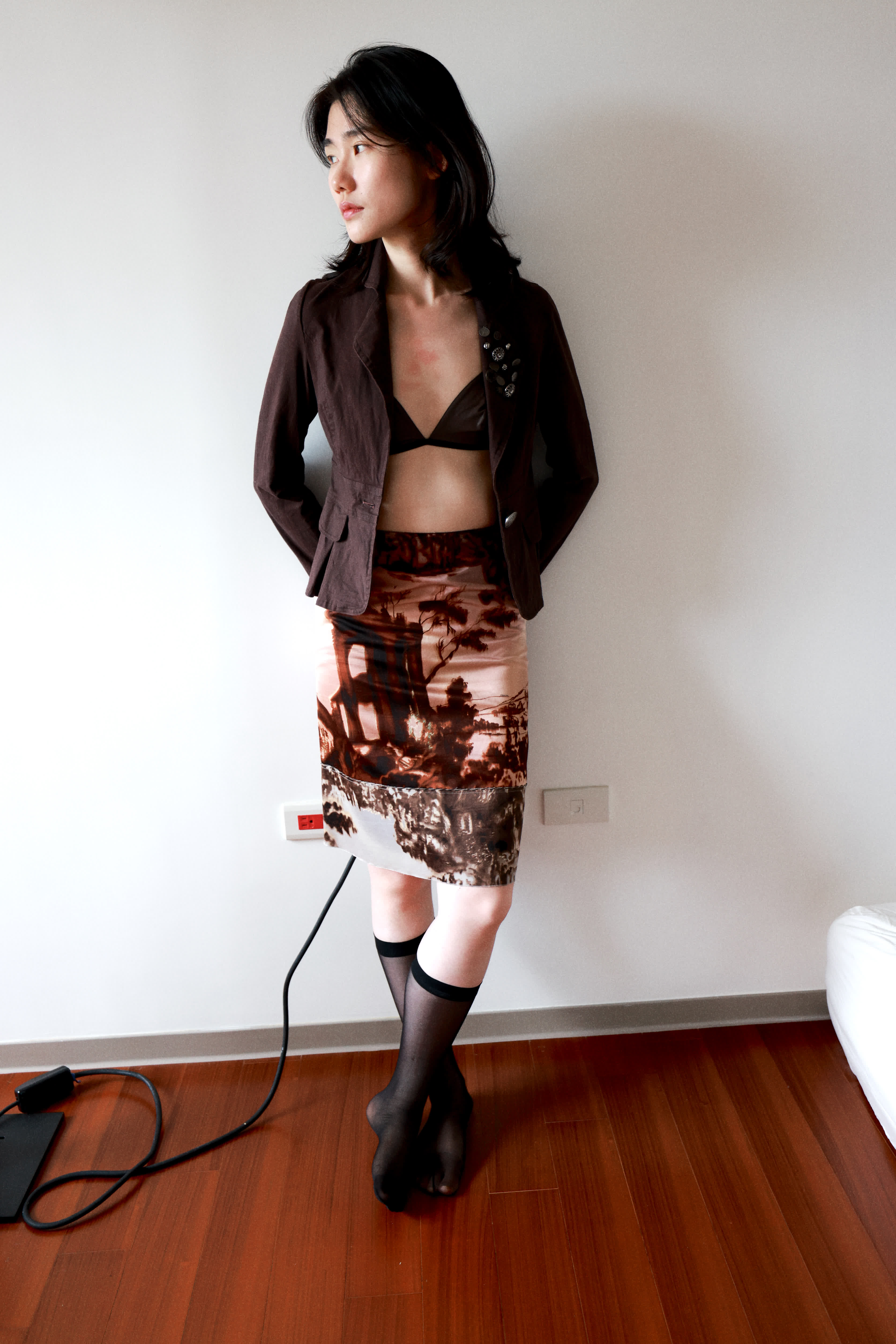 PRADA 2004 FW Collection - Scenic Paint Skirt