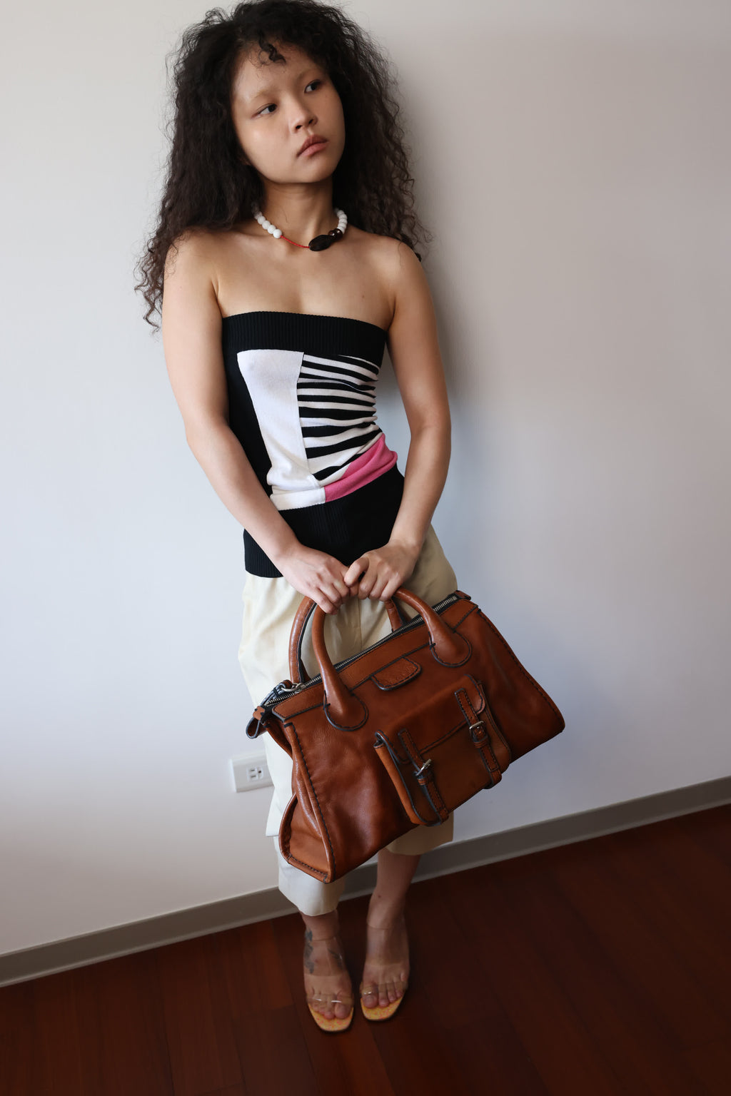 Annarita N Striped Off-the-Shoulder Top