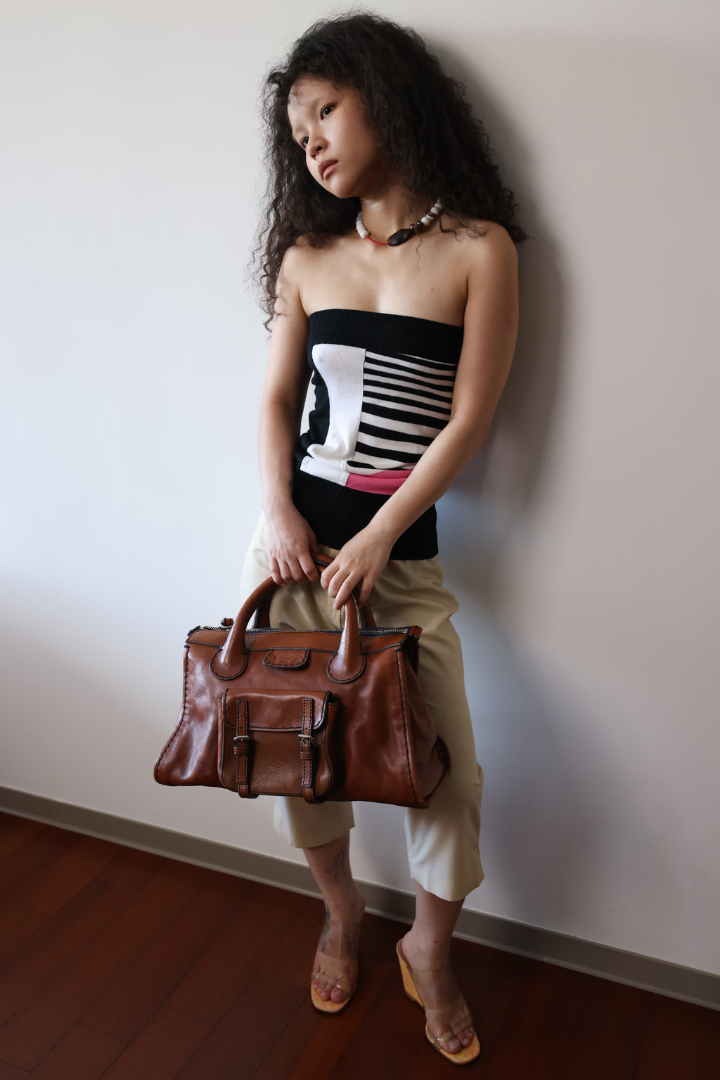 Annarita N Striped Off-the-Shoulder Top