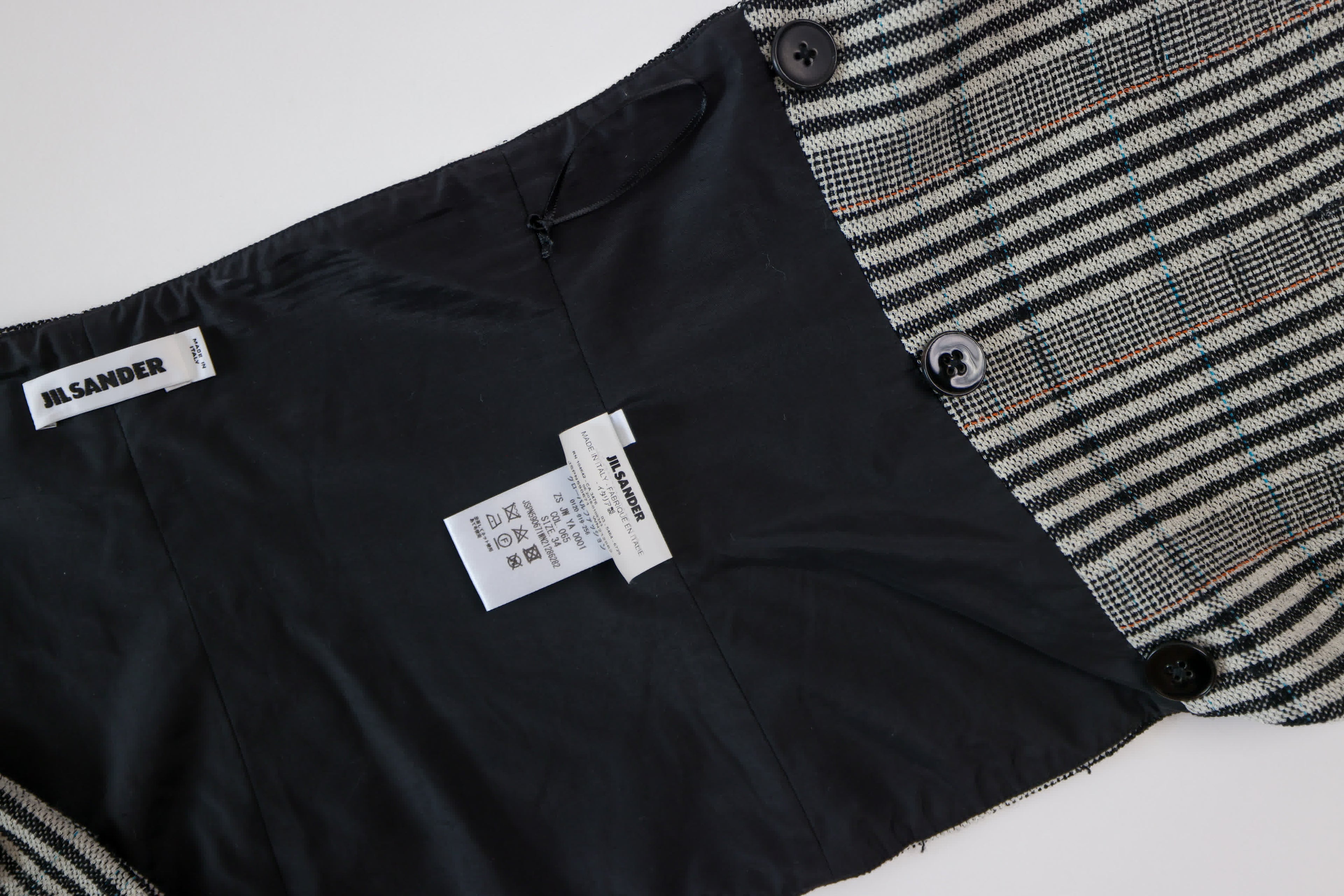Jil Sander Tweed Strapless Top