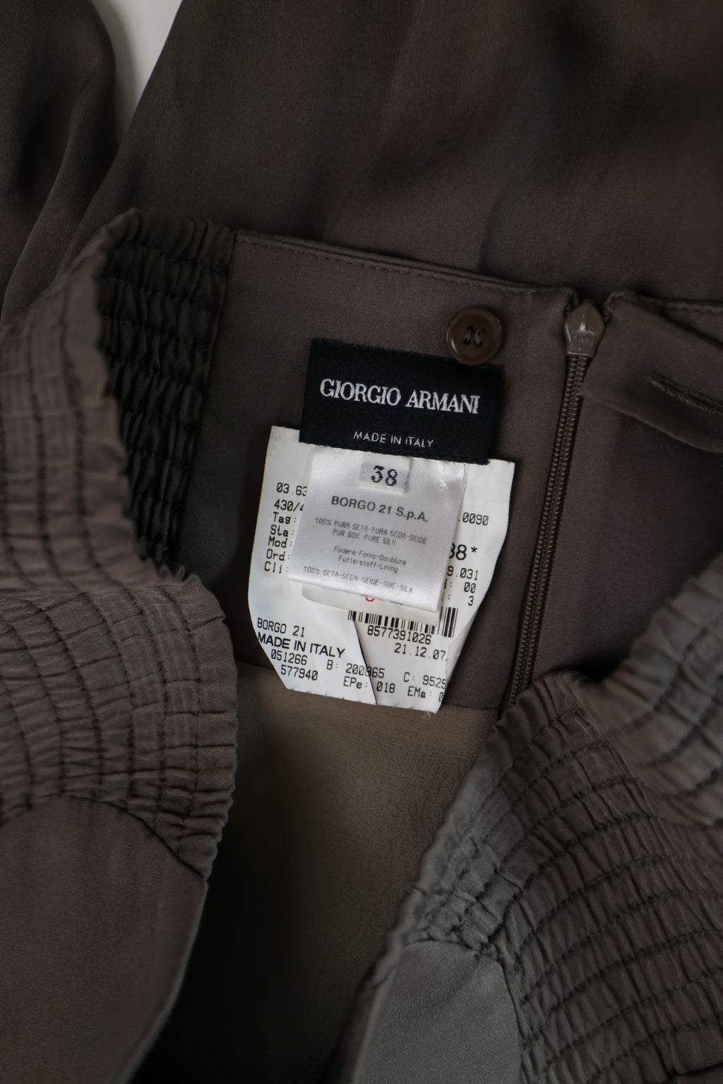 Giorgio Armani Silk Tube Pants