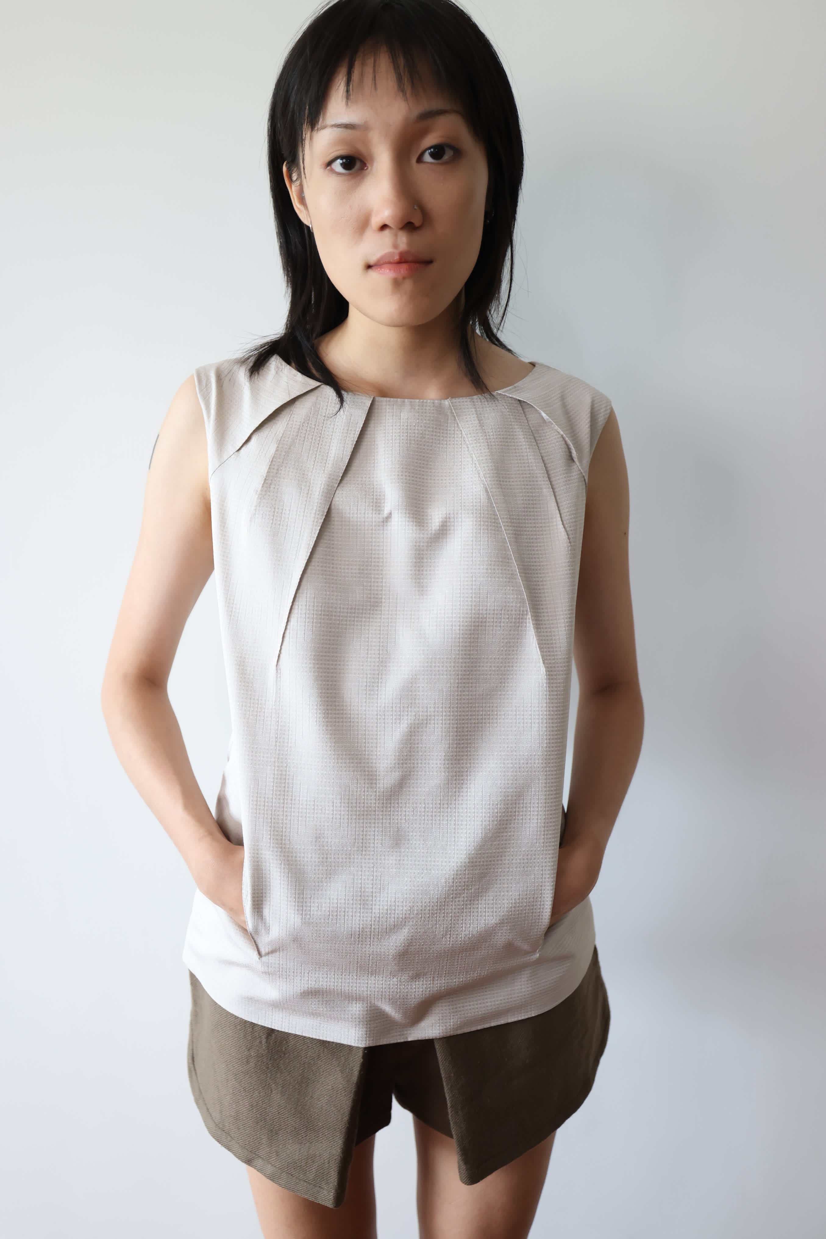 Calvin Klein Minimalist Pocket Sleeveless Top
