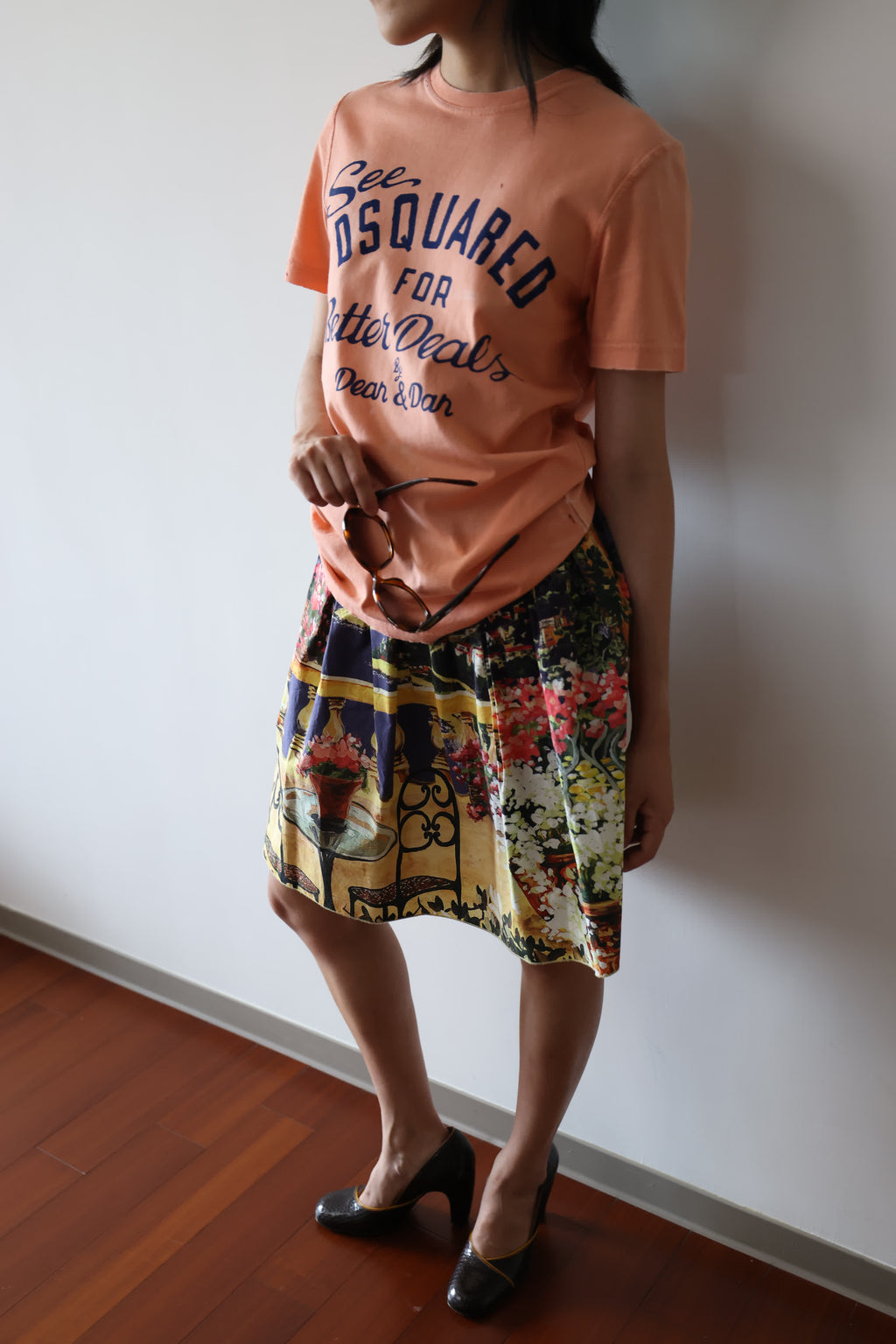 Dolce & Gabbana Scenic Landscape Print Skirt