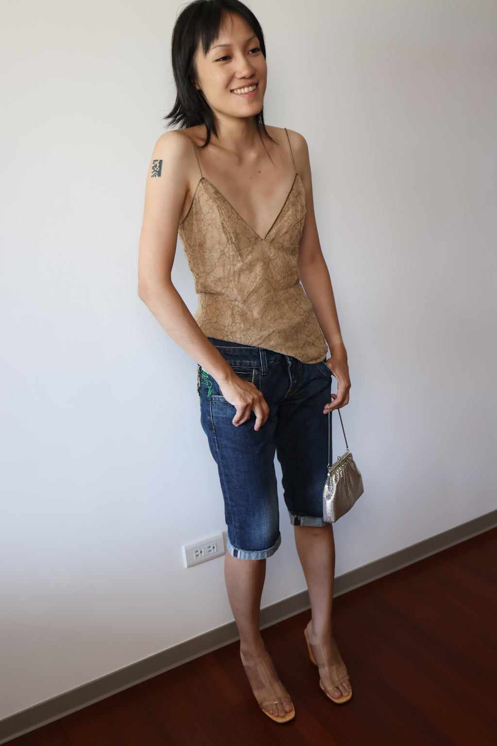 Genny Nude Lace Cami Top