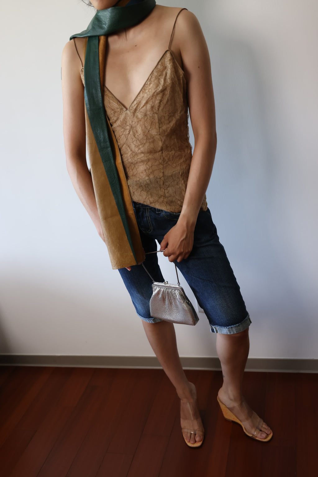 Genny Nude Lace Cami Top