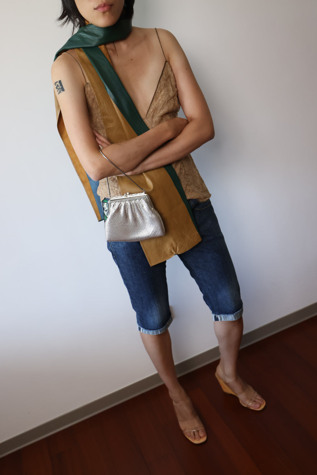 Miss Sixty Fitted Capri Denim Shorts