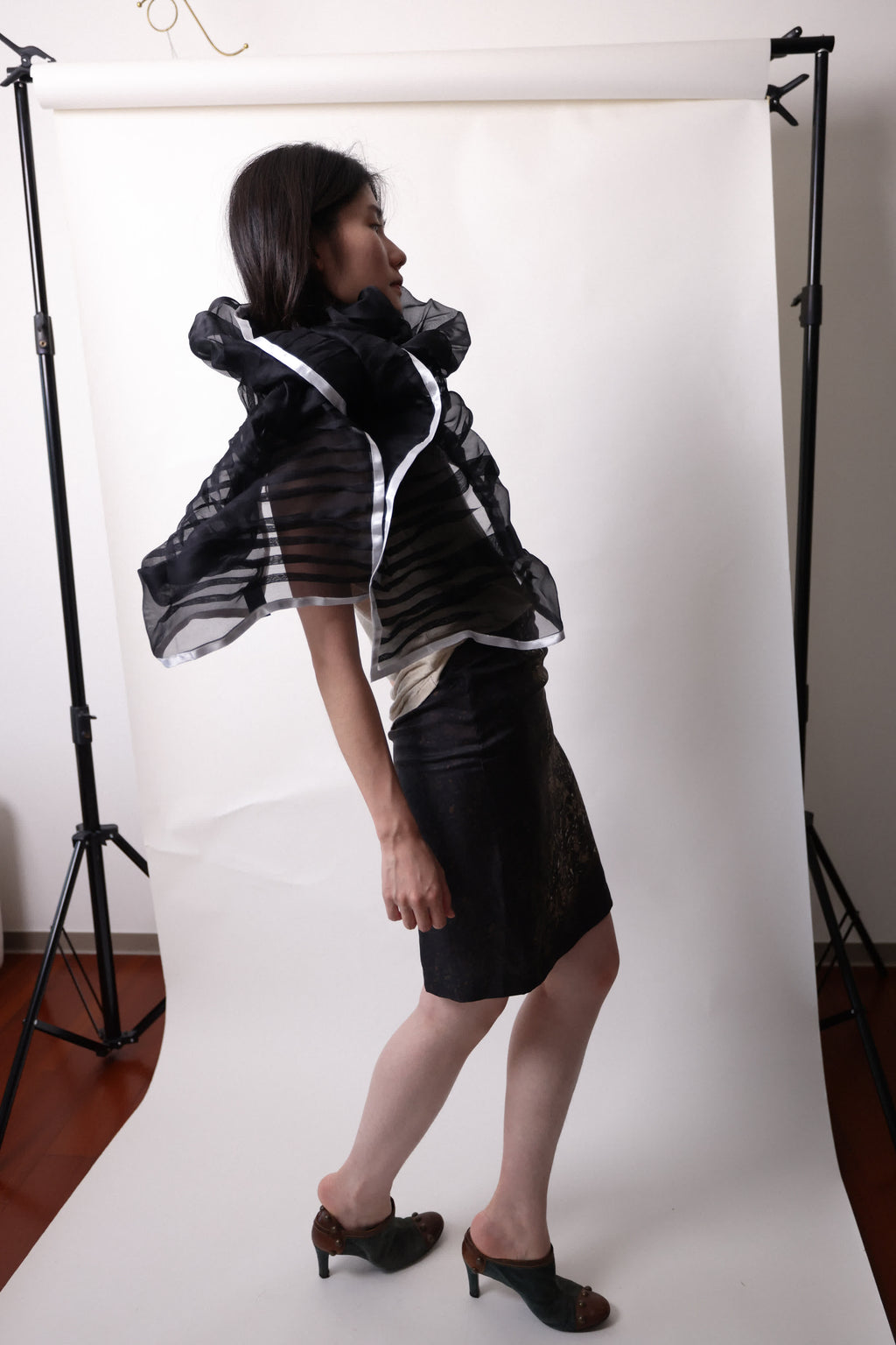 Armani Silk Structure Scarf