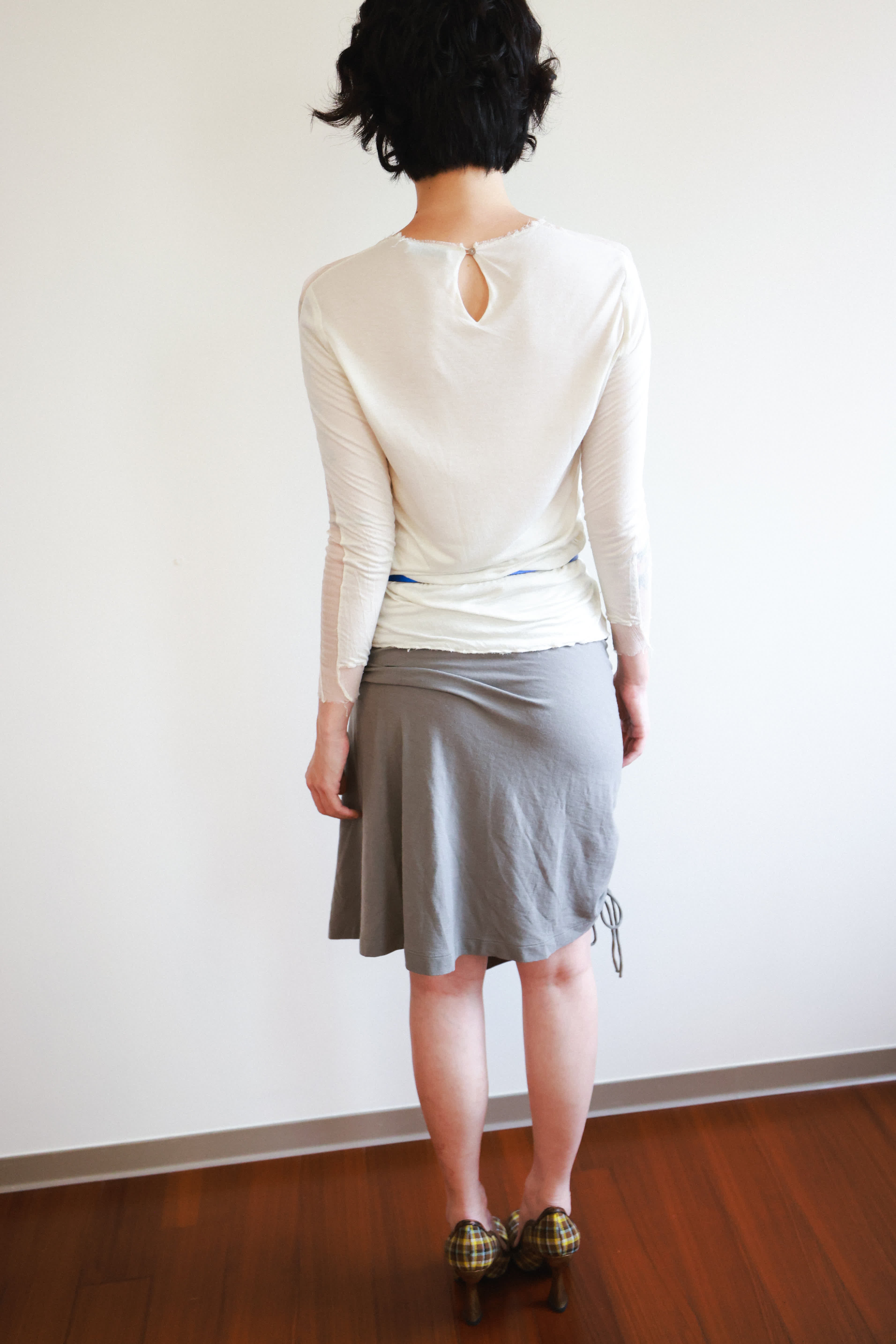 Cop. Copine Electric Blue Slim Leather Belt