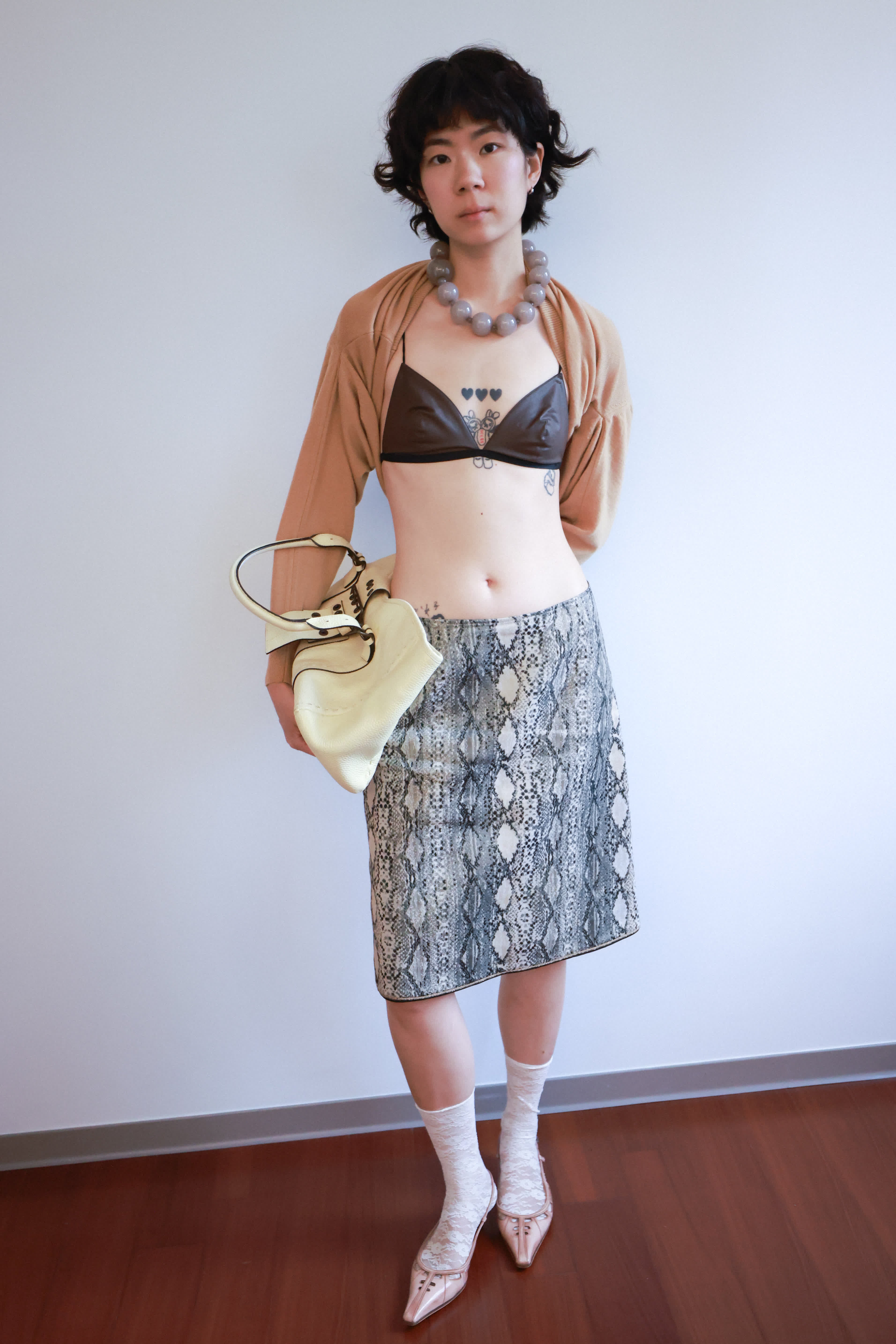 Max Mara Snake-Print Pencil Skirt