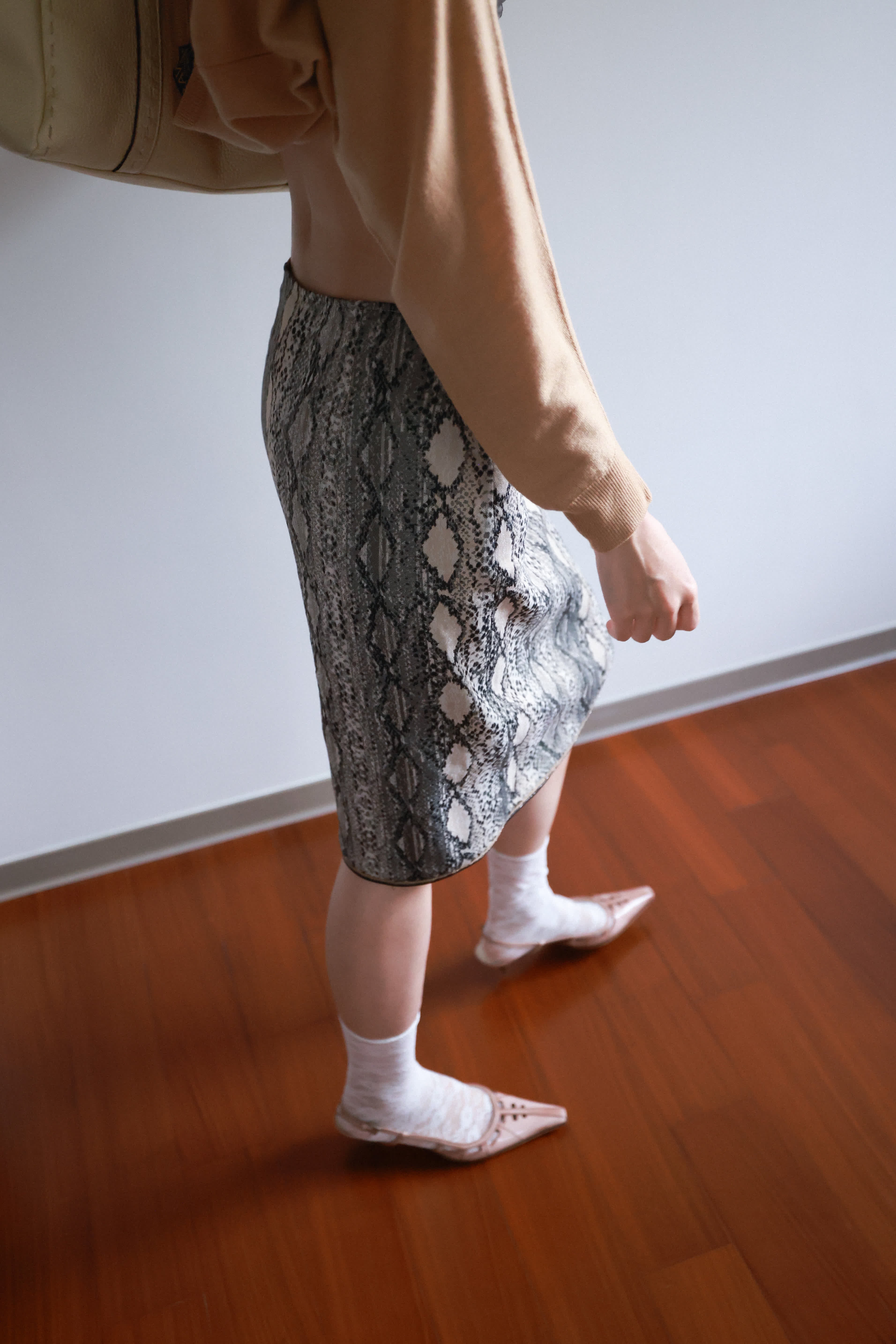 Max Mara Snake-Print Pencil Skirt