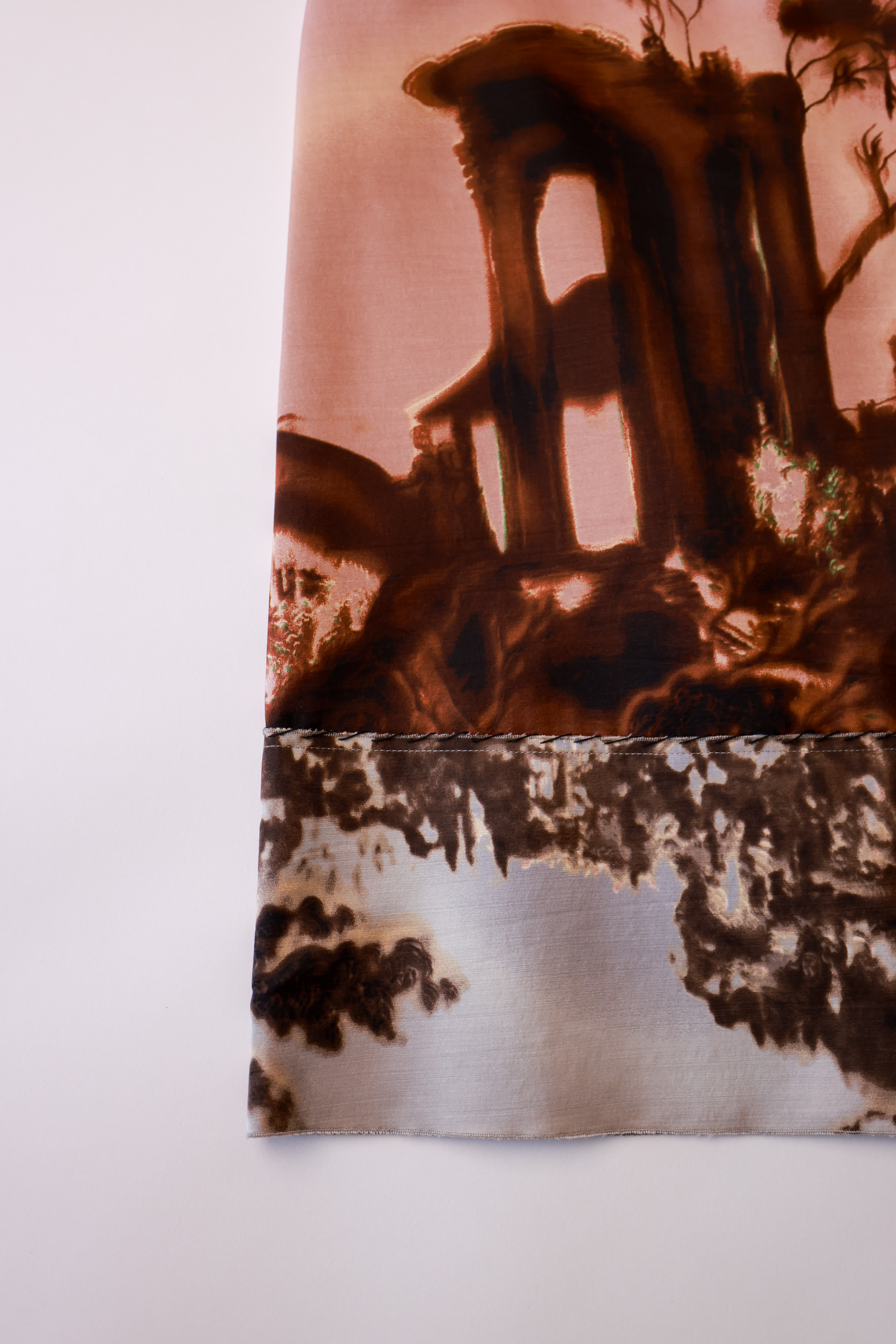 PRADA 2004 FW Collection - Scenic Paint Skirt