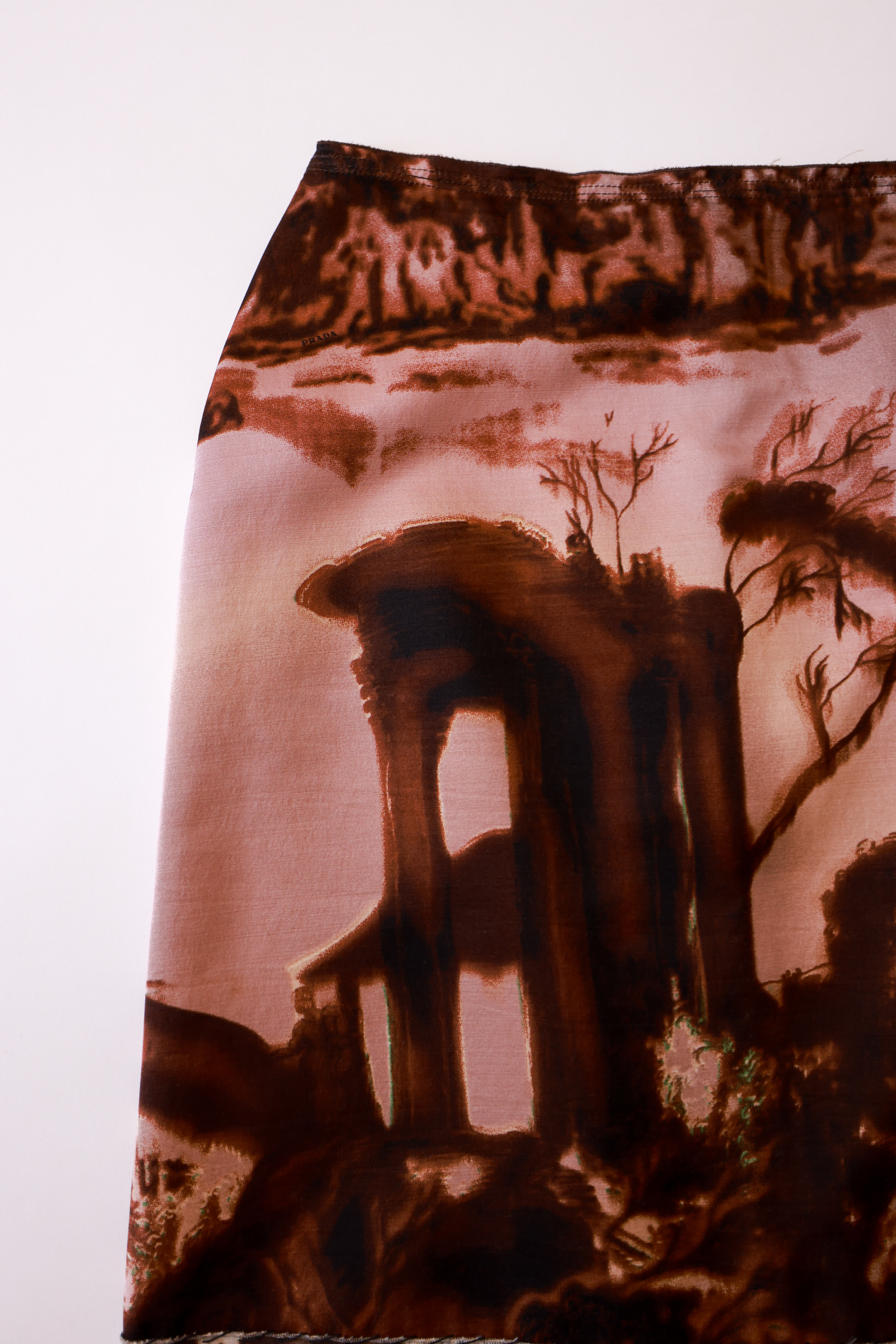 PRADA 2004 FW Collection - Scenic Paint Skirt