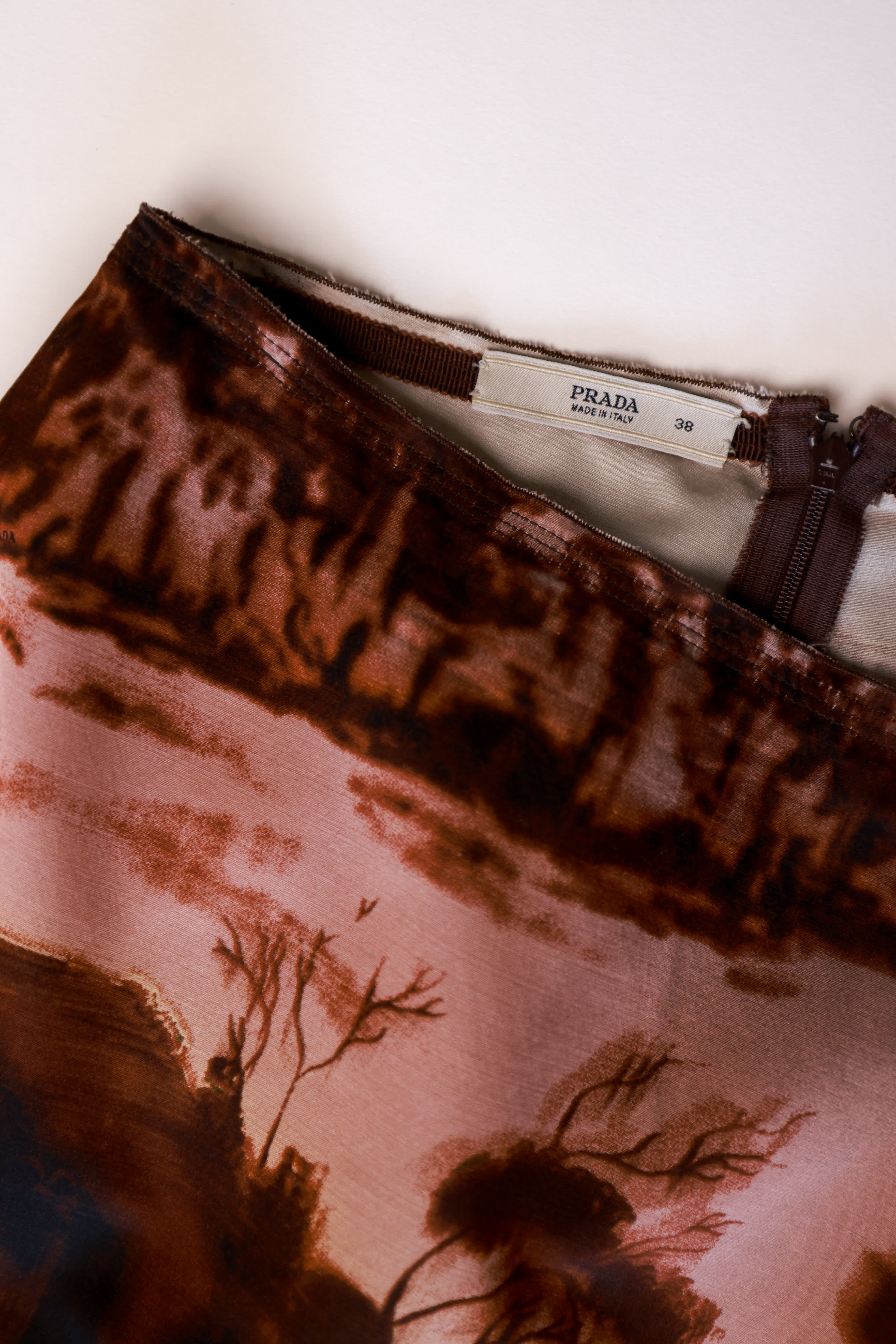 PRADA 2004 FW Collection - Scenic Paint Skirt