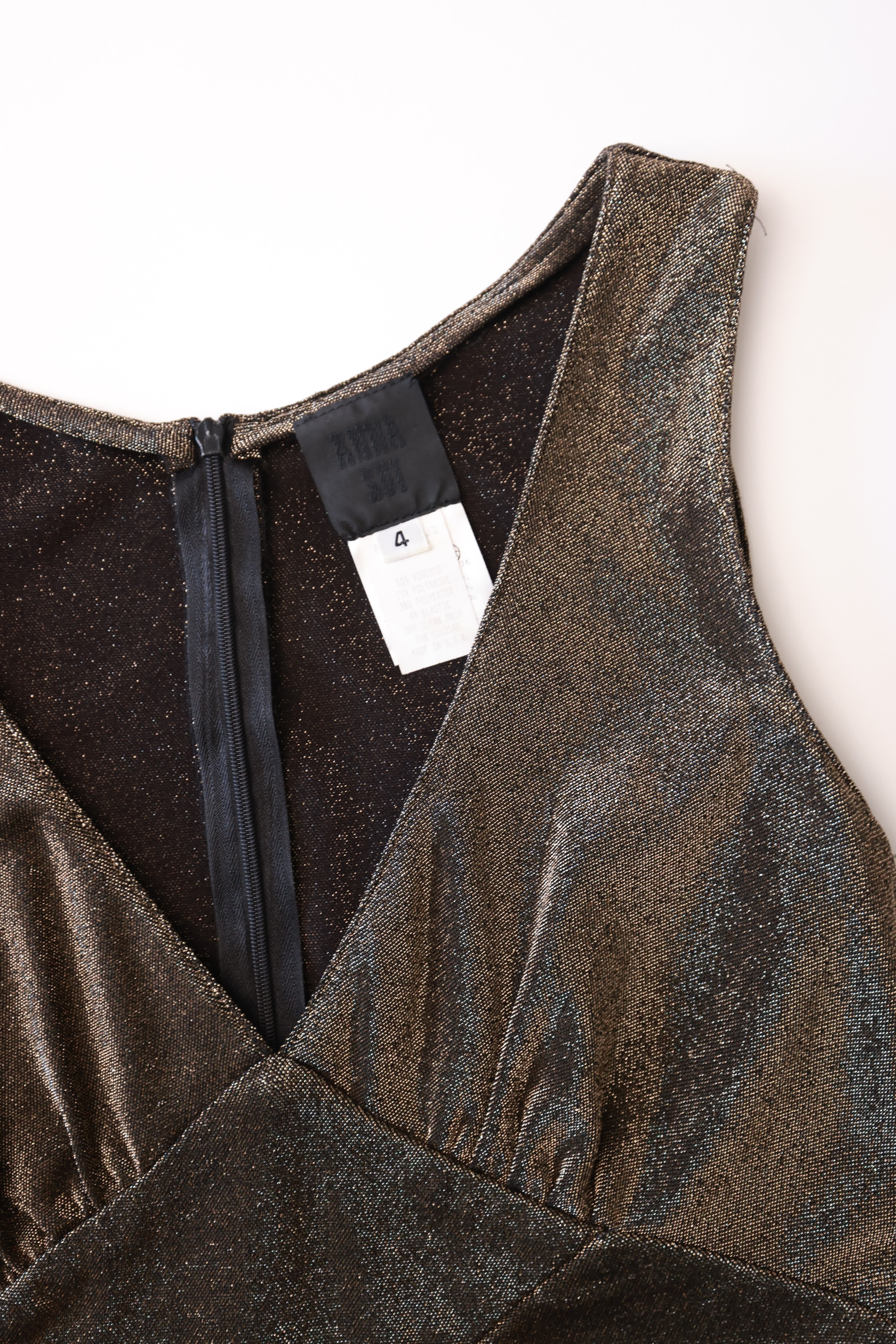 Anna Sui Metallic Lurex Shimmer Dress