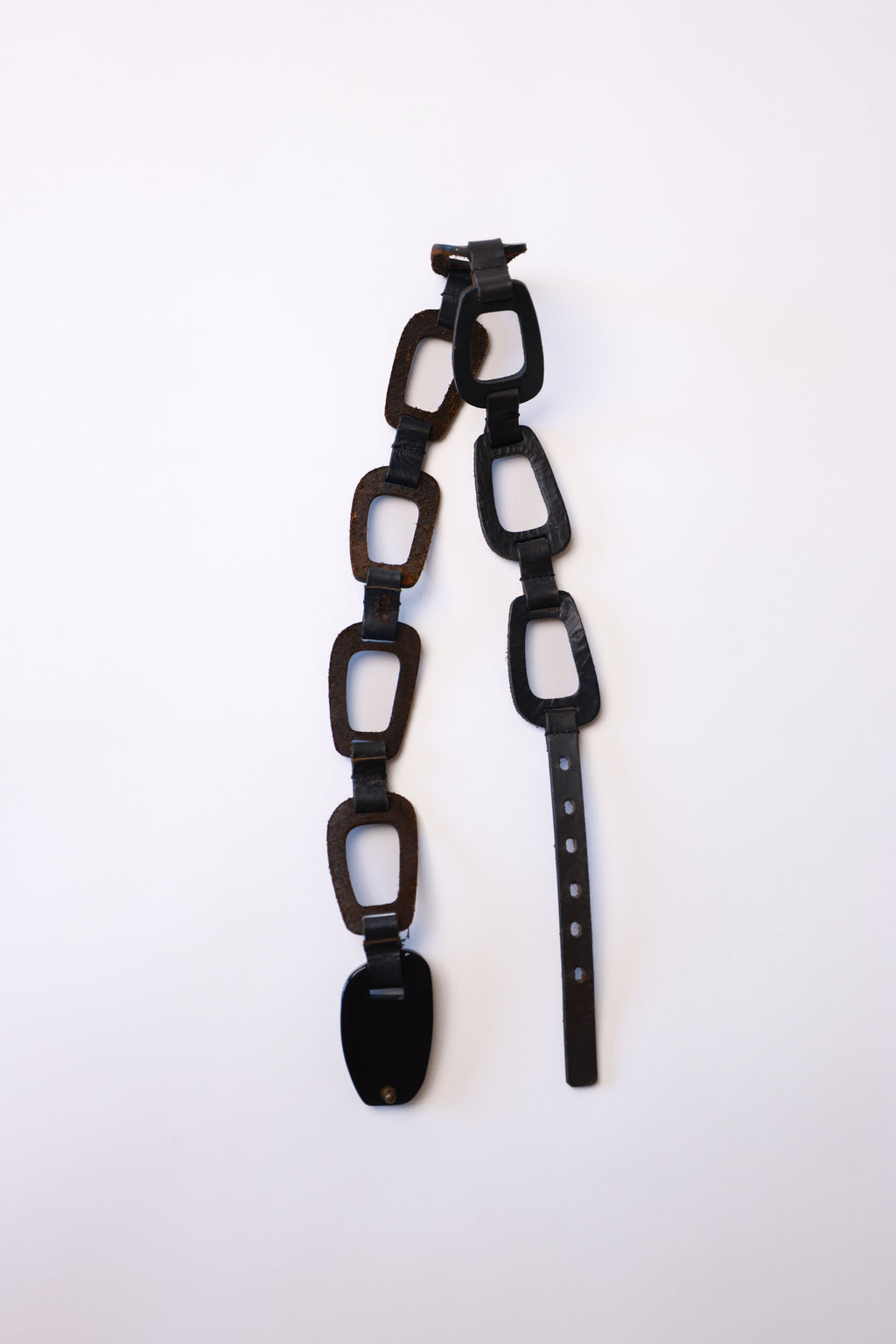 Leather Belt with Round Ring Buckle