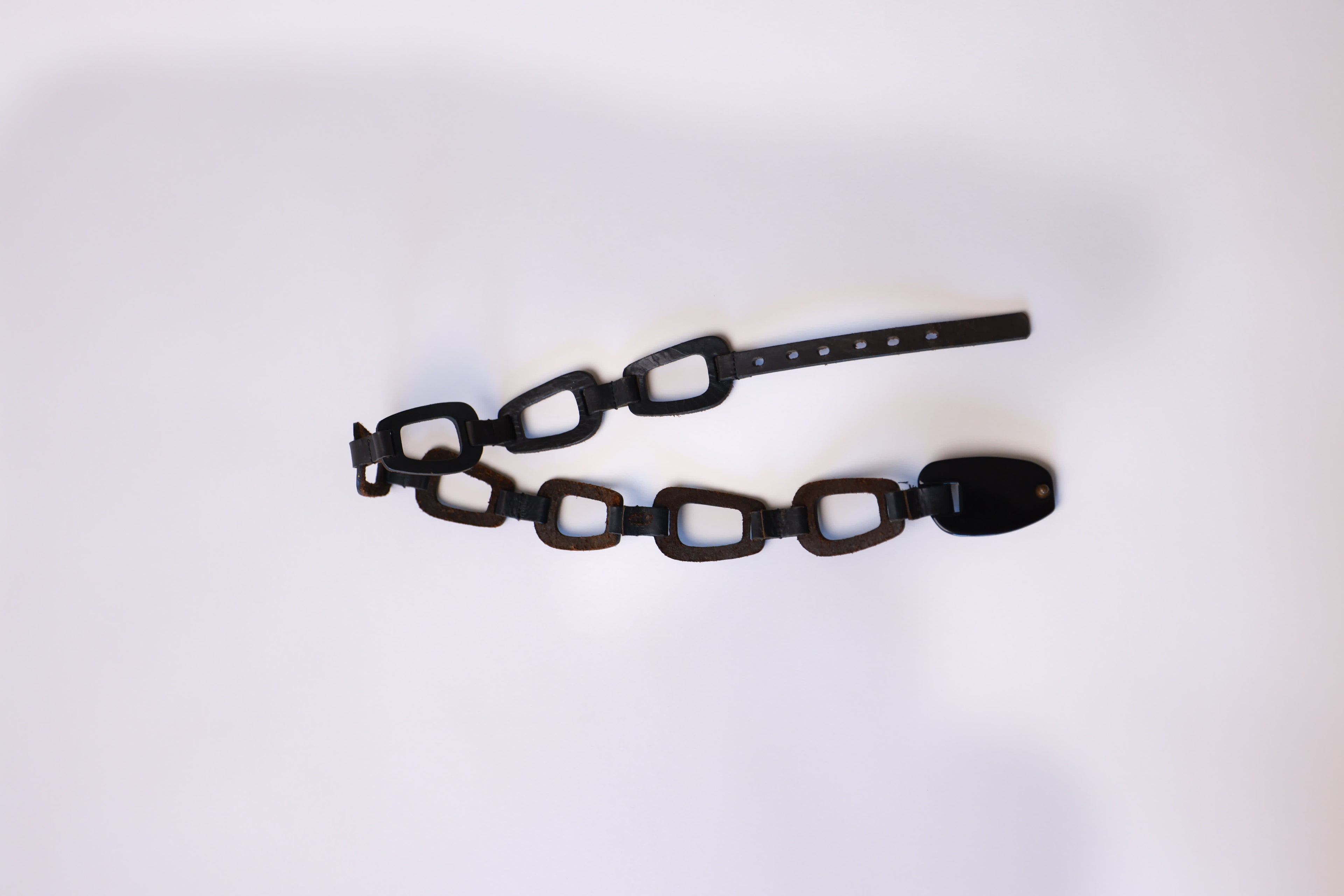 Leather Belt with Round Ring Buckle