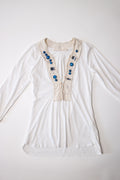 Schumacher Jewel-Embellished V-Neck Top