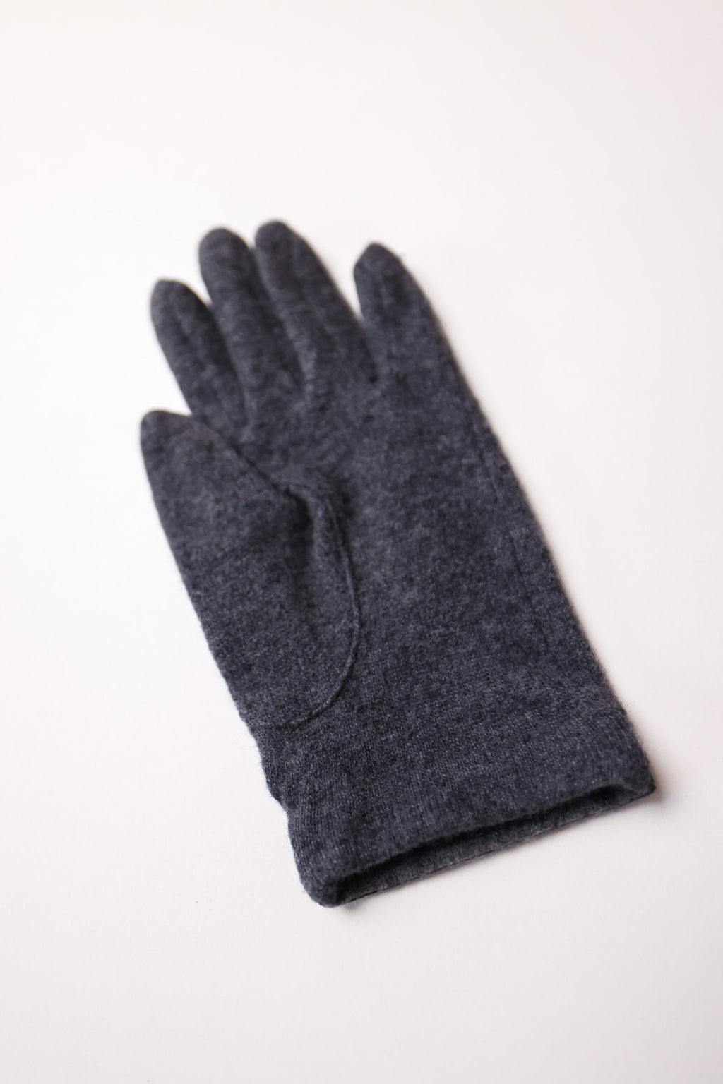 Chloé Classic Grey Knit Short Gloves