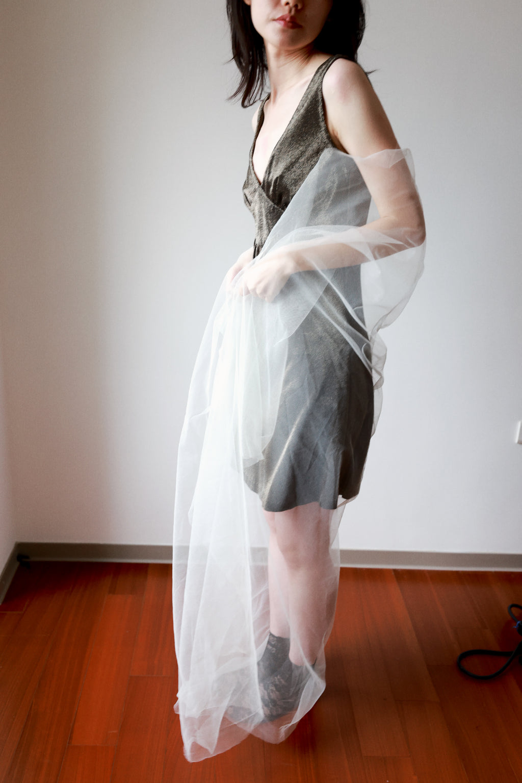 Anna Sui Metallic Lurex Shimmer Dress