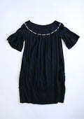 See by Chloé Black Silk Pleated Dress