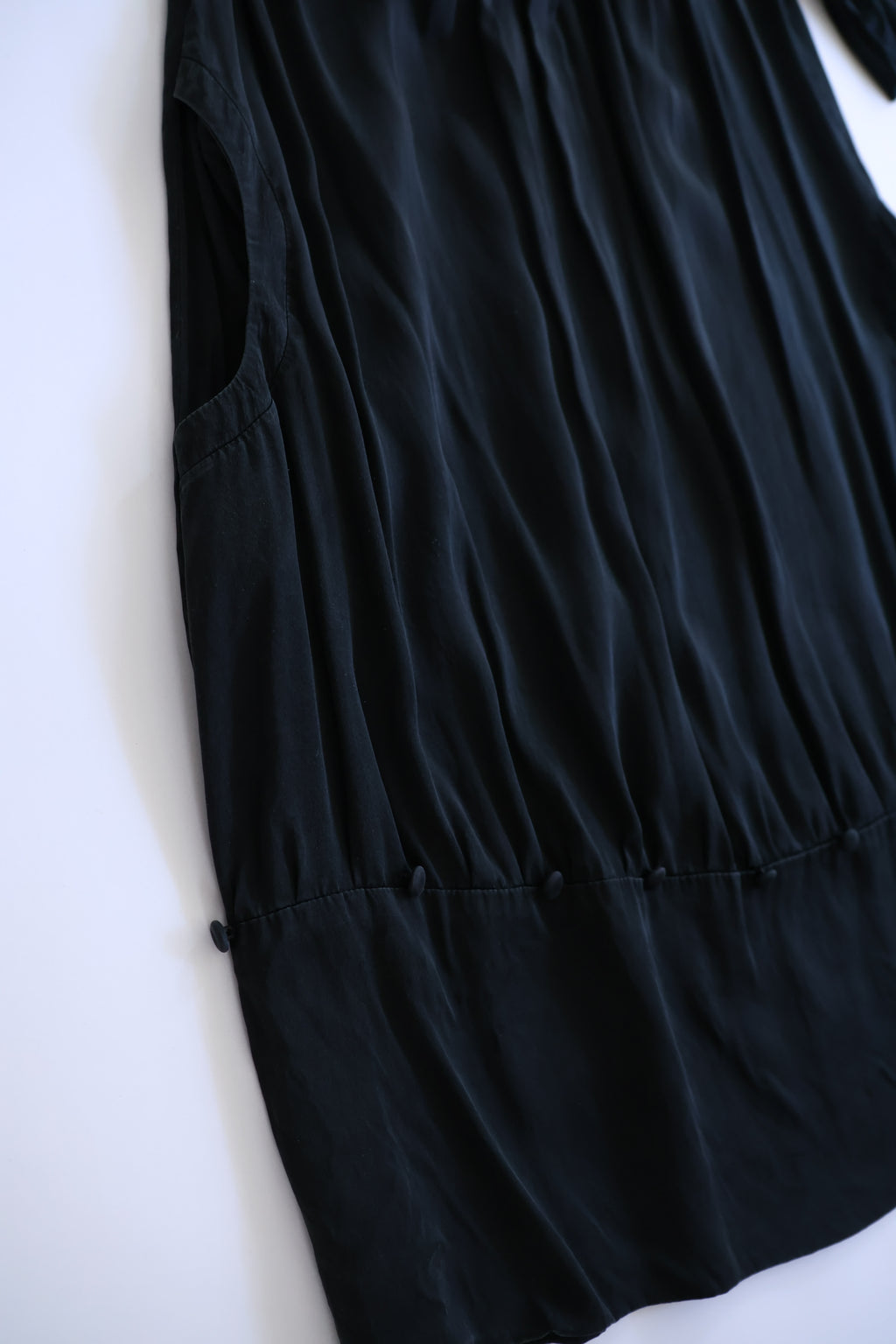 See by Chloé Black Silk Pleated Dress