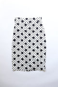DENNY ROSE Mixed Polka Dot Pencil Midi Skirt