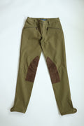 Ralph Lauren Olive Green Suede Casual Trousers