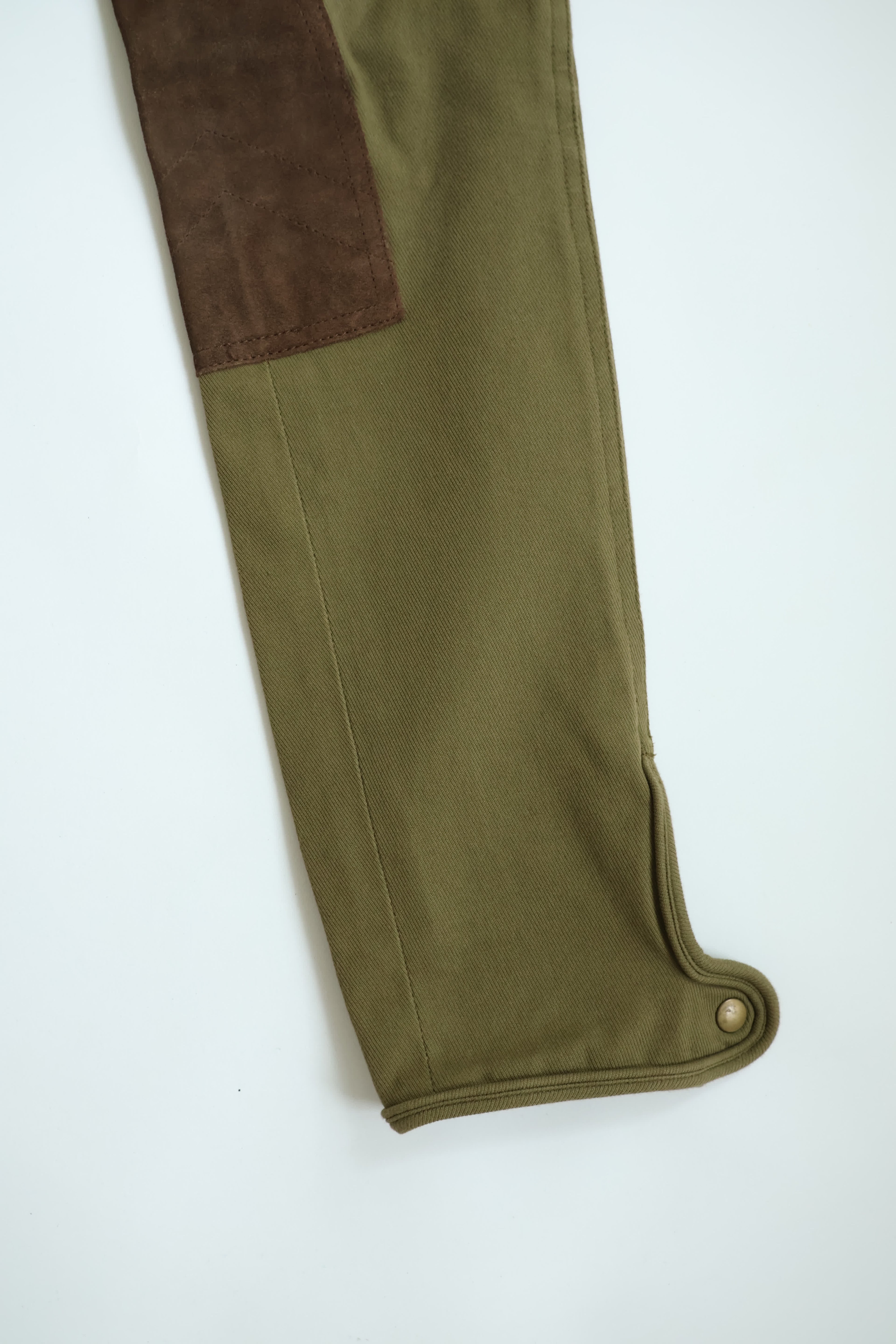 Ralph Lauren Olive Green Suede Casual Trousers