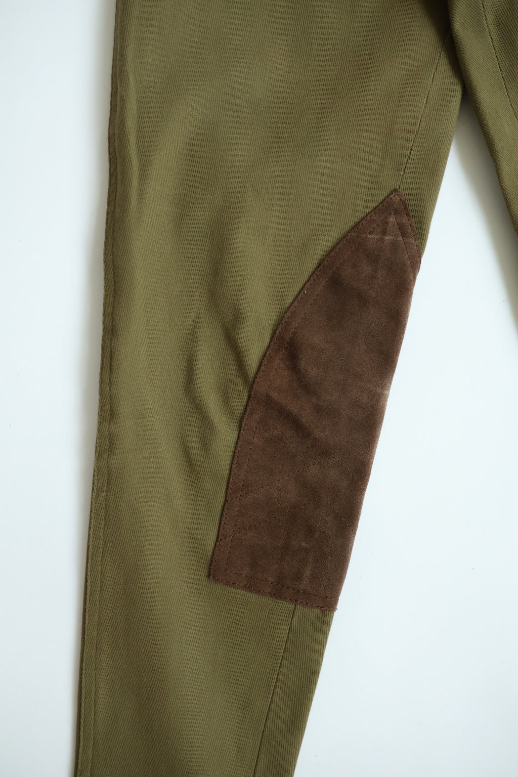 Ralph Lauren Olive Green Suede Casual Trousers
