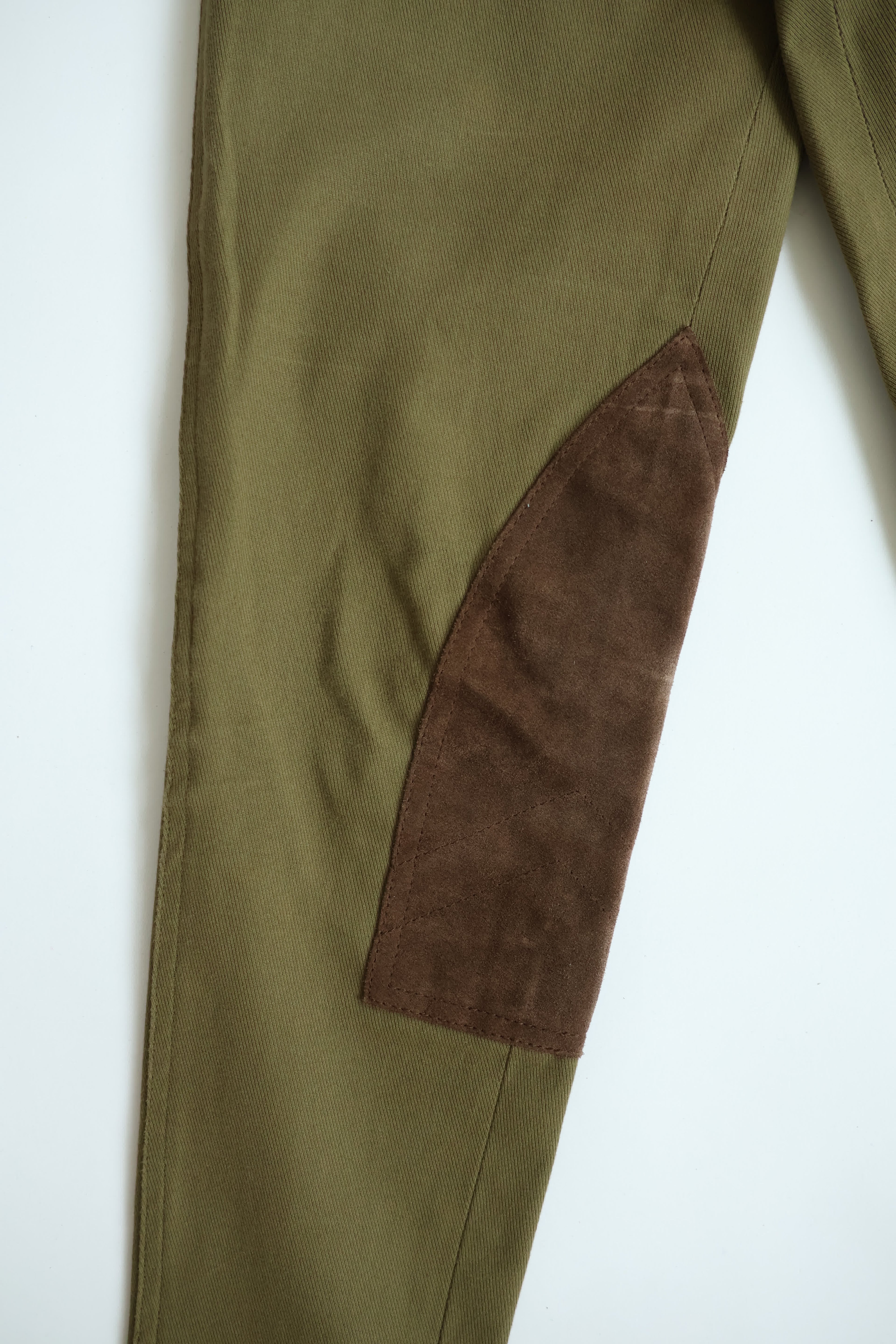 Ralph Lauren Olive Green Suede Casual Trousers