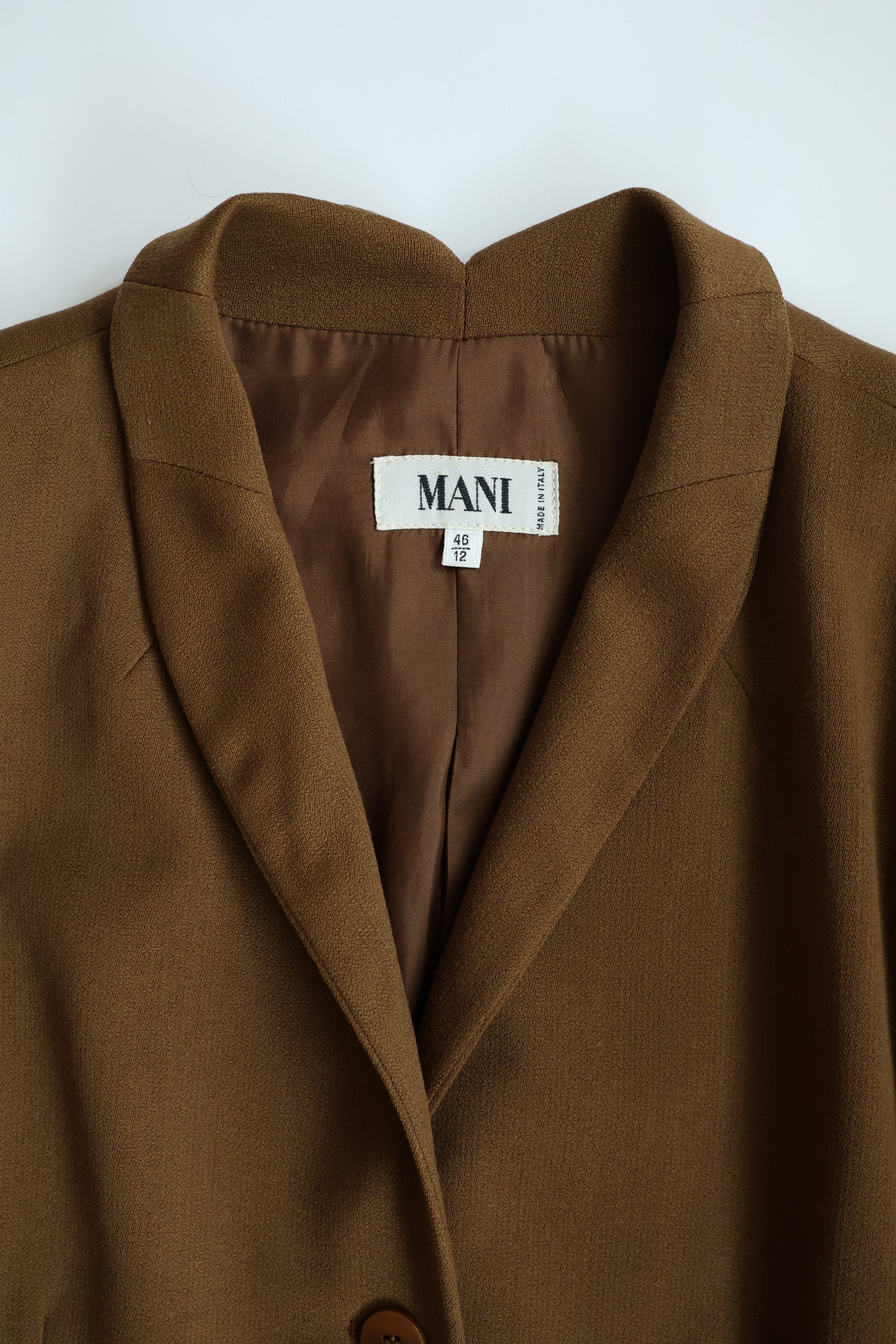 MANI Coffee Wool Blazer