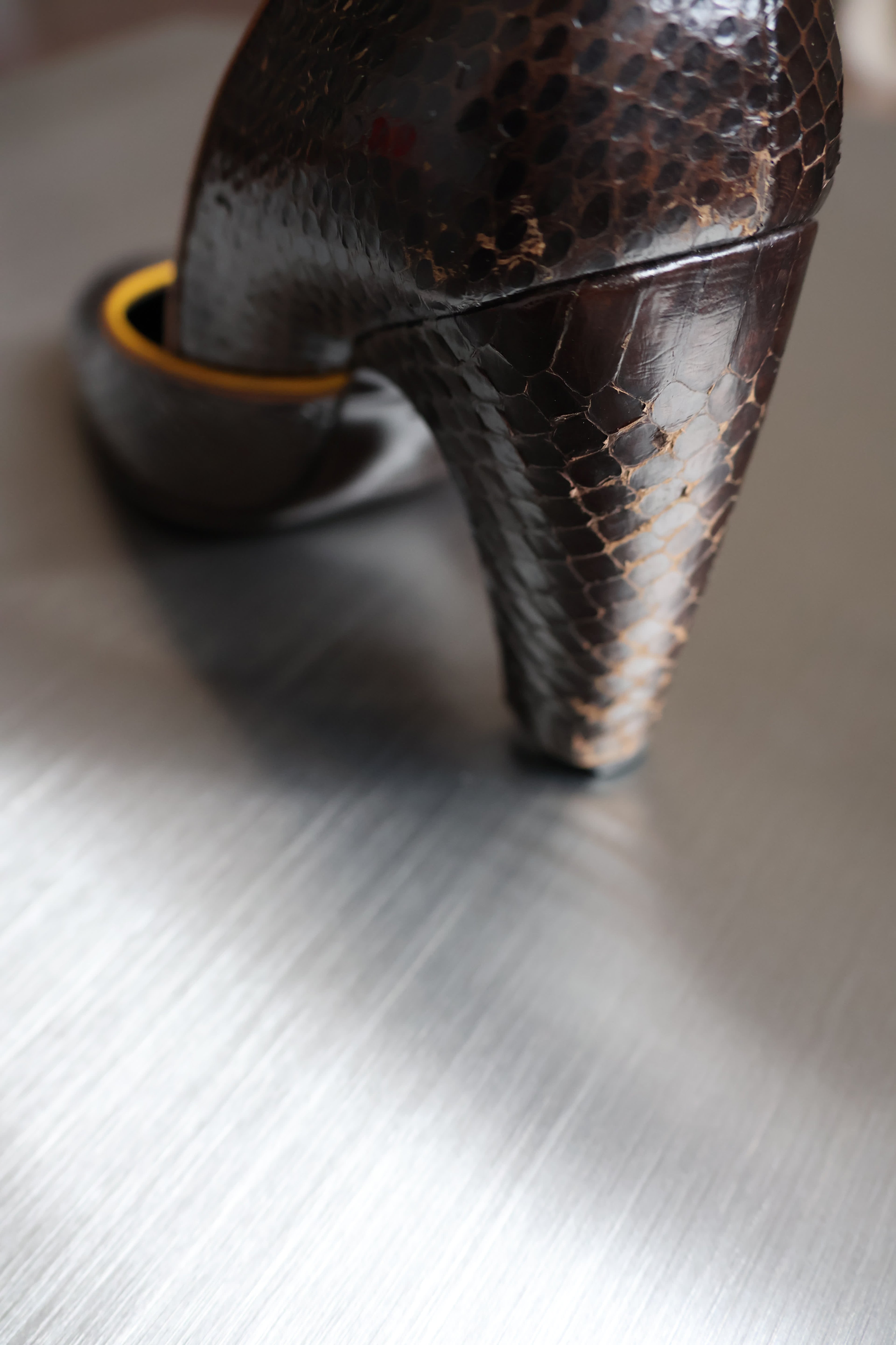 Miu Miu 2000s Collection - Leather Round Head Heel