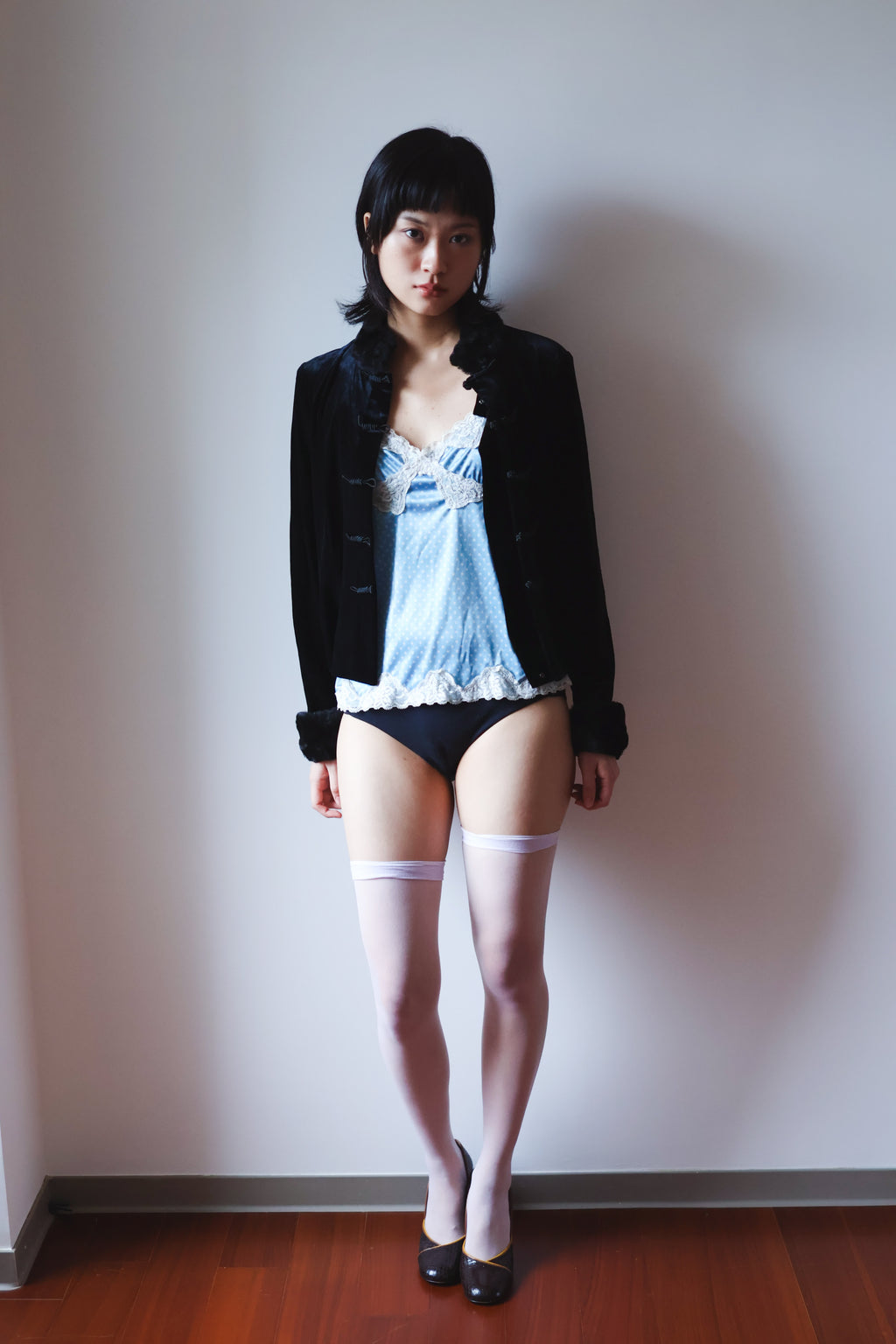 Velvet Oriental Jacket with Chinese Knot