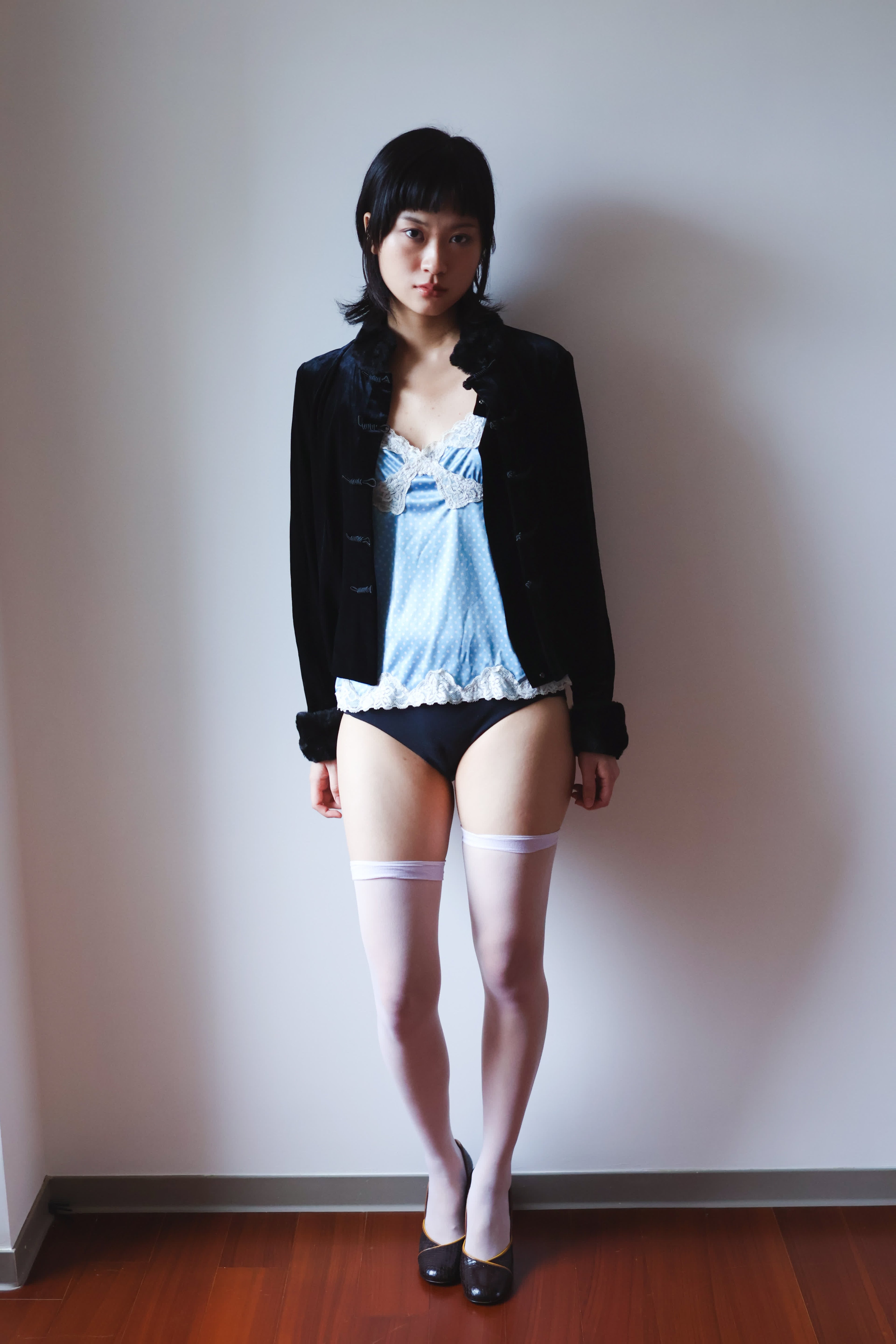 Velvet Oriental Jacket with Chinese Knot