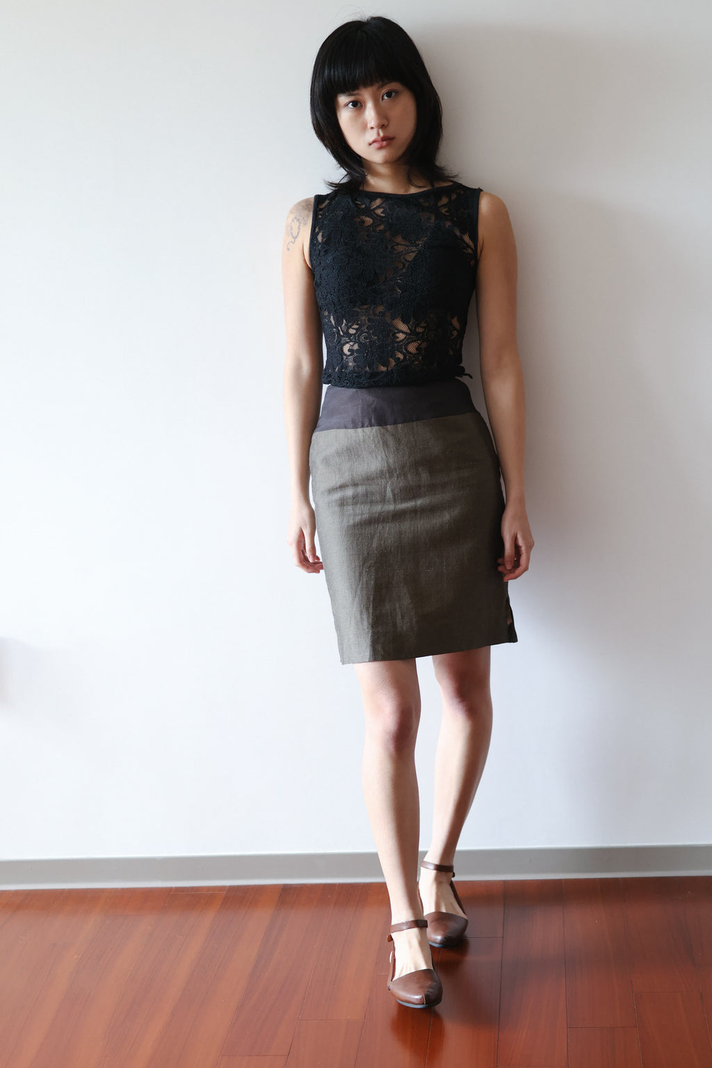 Dolce & Gabbana Black Sheer Lace Sleeveless Top