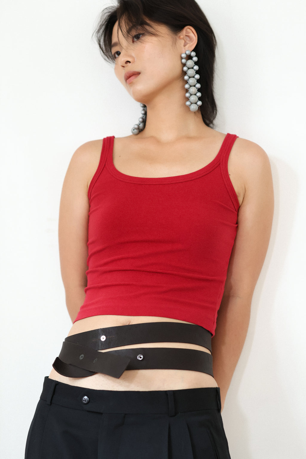 Talina Silver Long Earrings