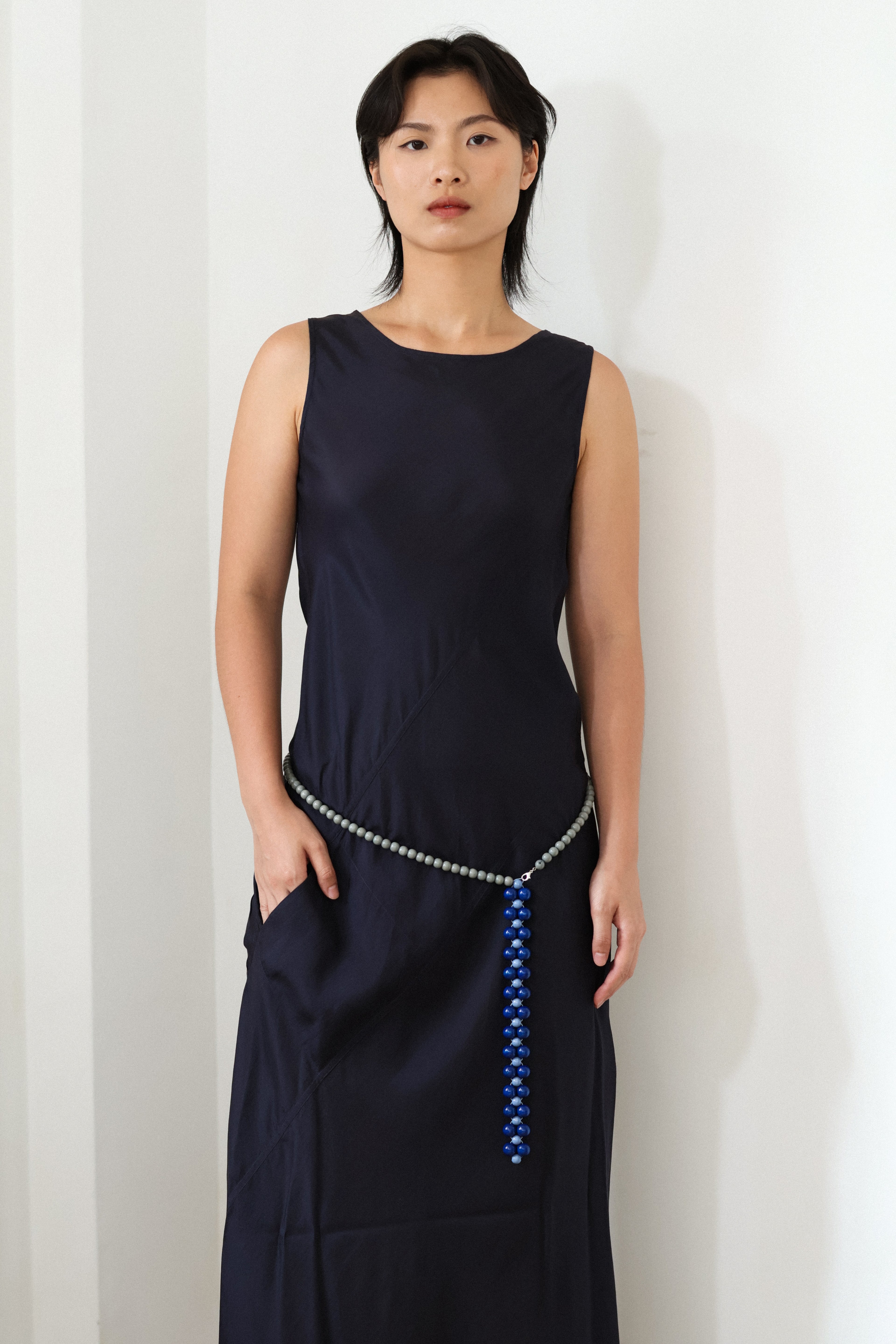 Talina Silver Blue Belt
