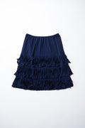 VivienneTam Blue Fringed Skirt