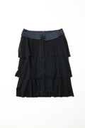 Vivienne Tam Chinese Black Fringed Skirt