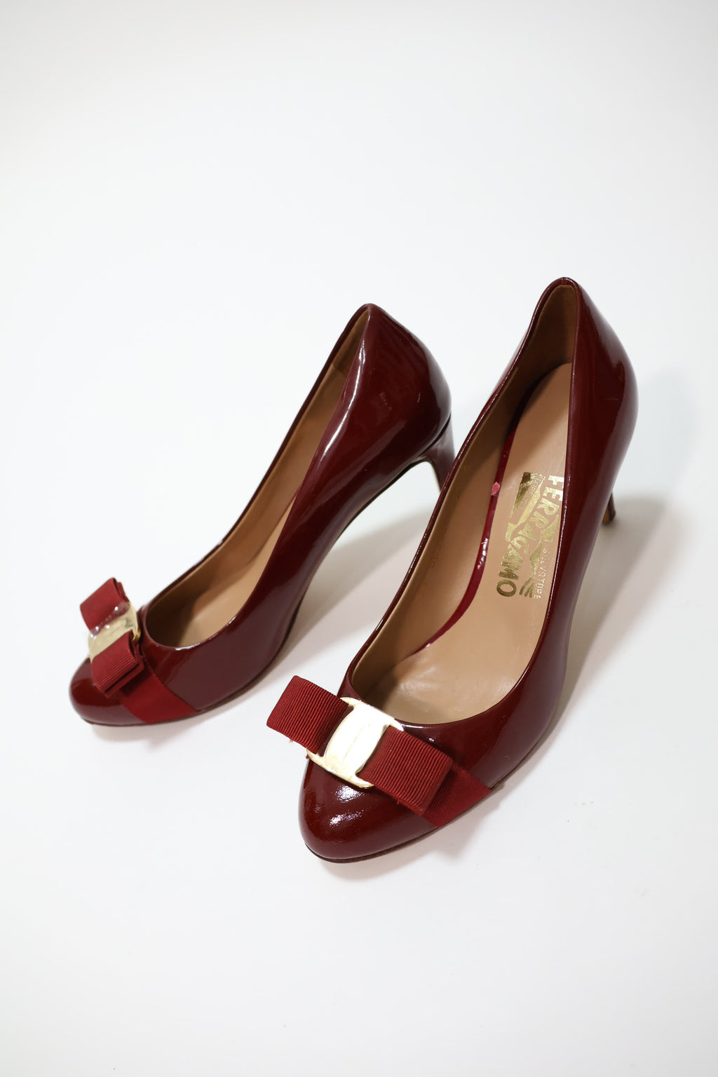 Ferragamo Patent Leather Heels