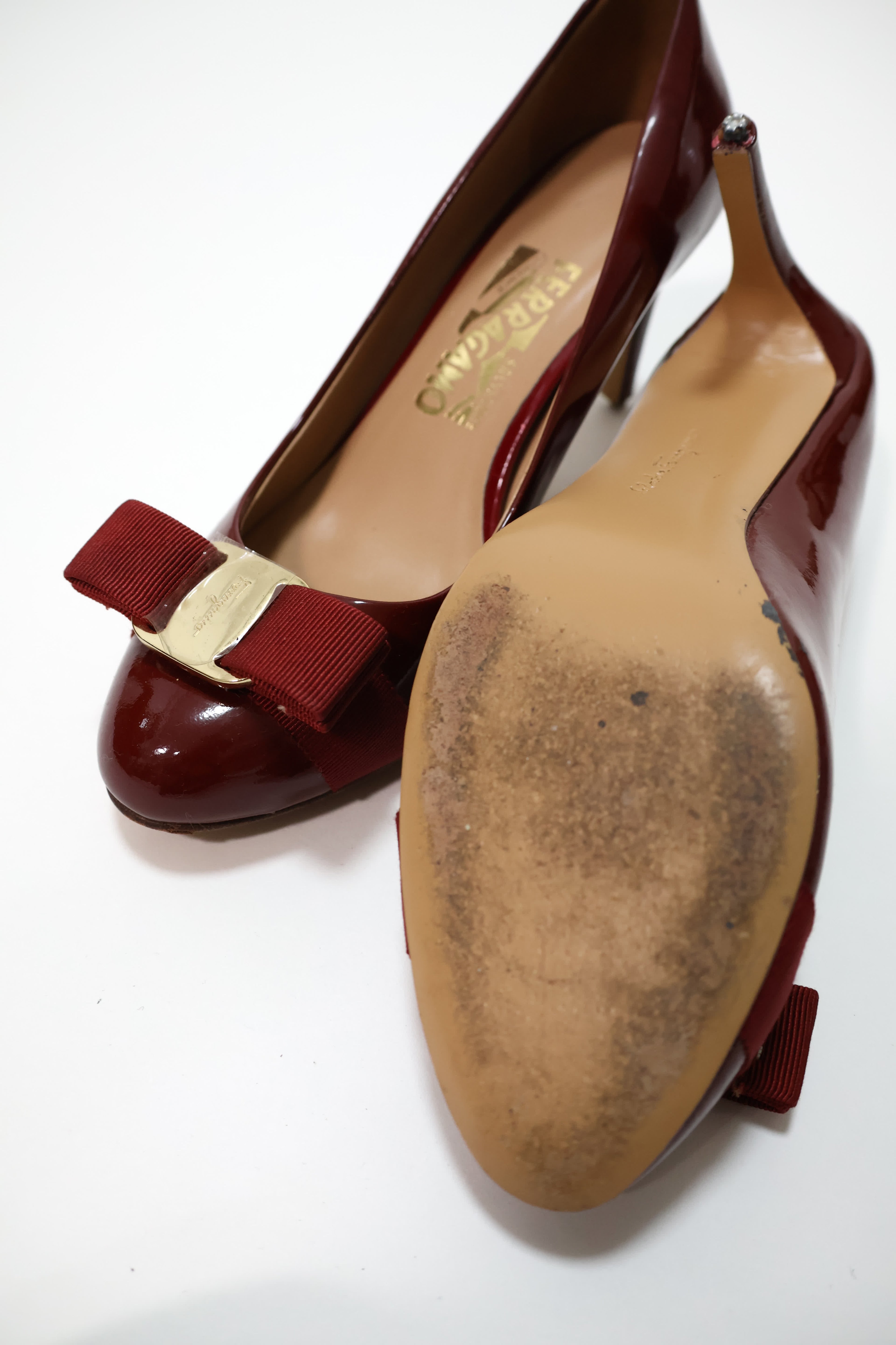 Ferragamo Patent Leather Heels