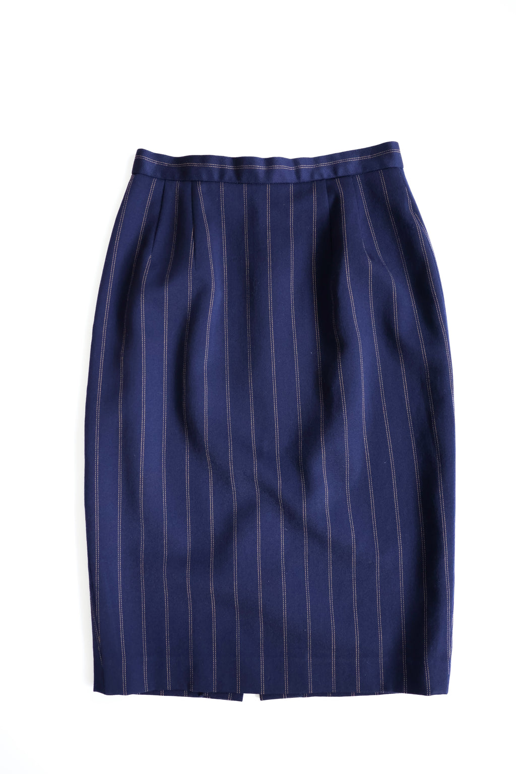 Classic Navy Pinstripe Wool Suit
