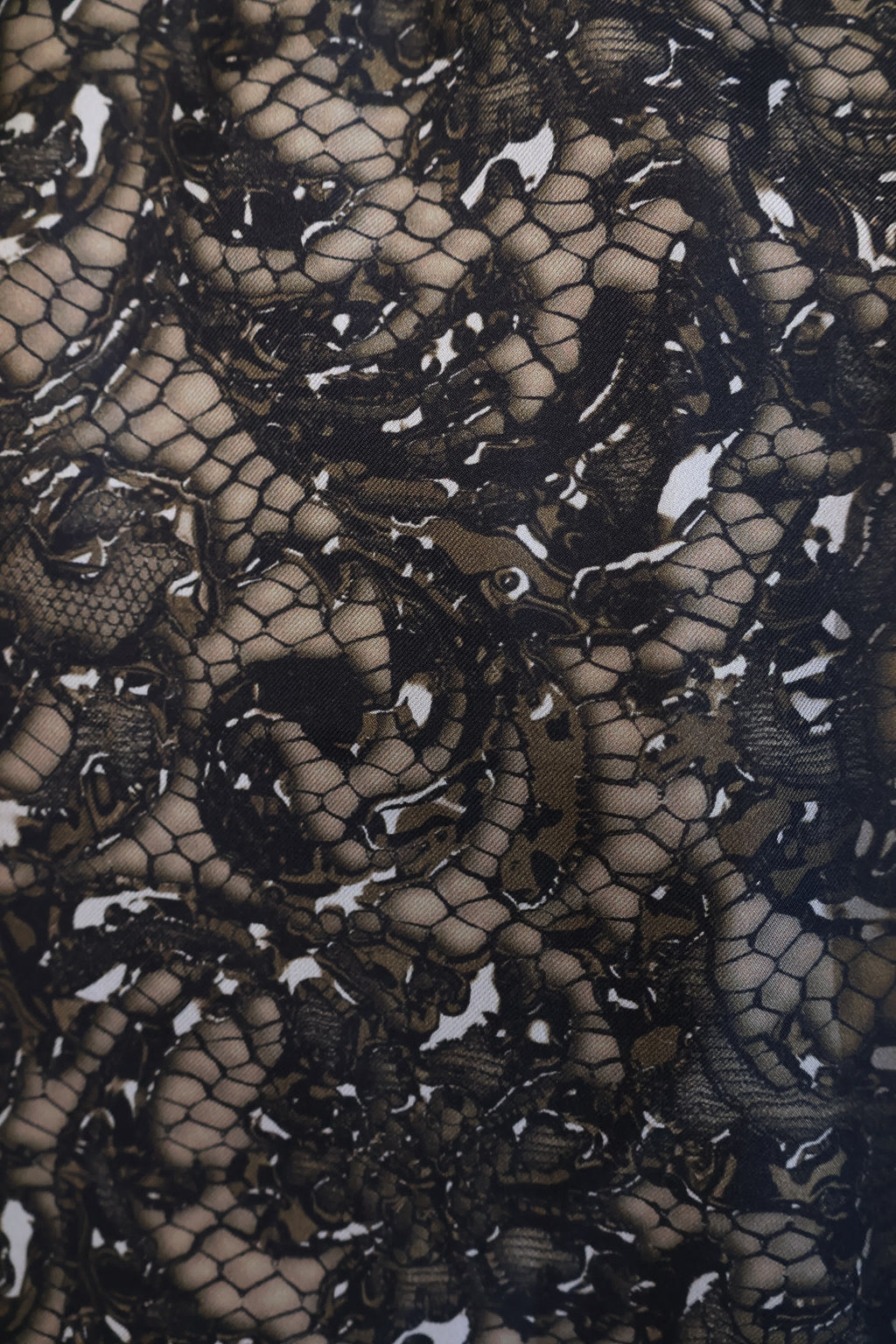 Prada 2008 FW Runway Silk Print Skirt