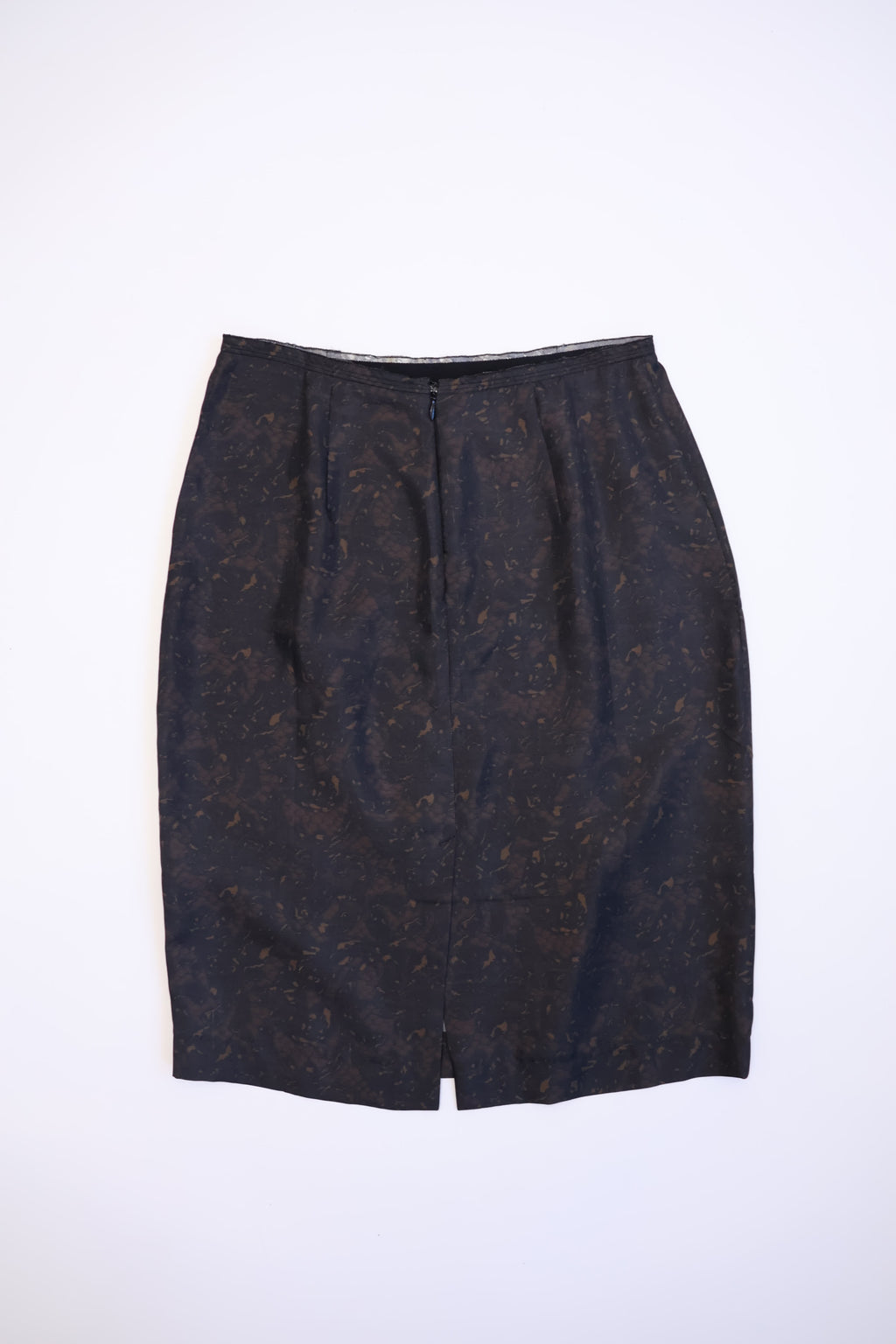 Prada 2008 FW Runway Silk Print Skirt