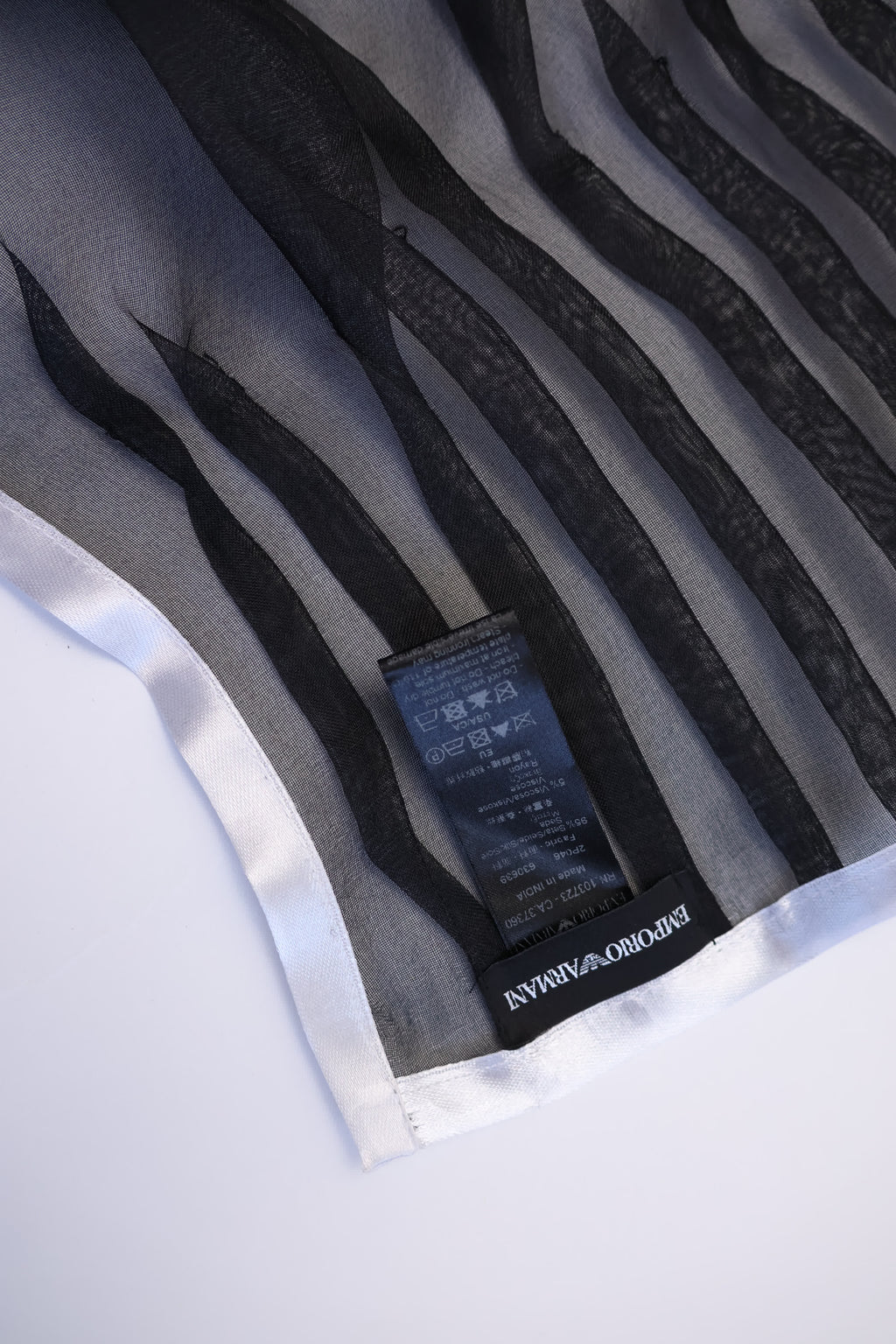Armani Silk Structure Scarf