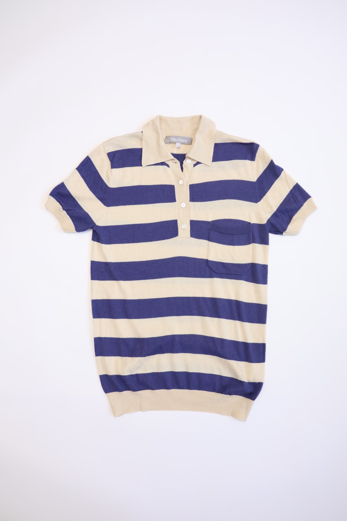 Maxmara Stripe Silk Tops