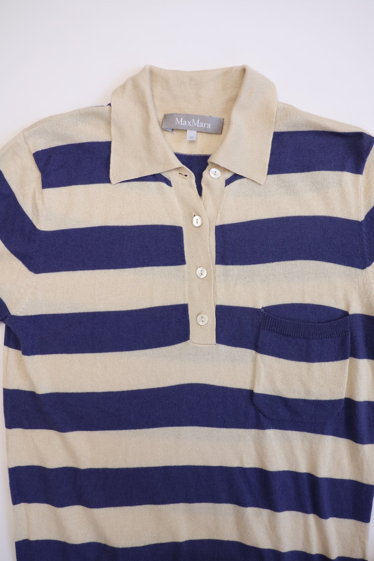 Maxmara Stripe Silk Tops