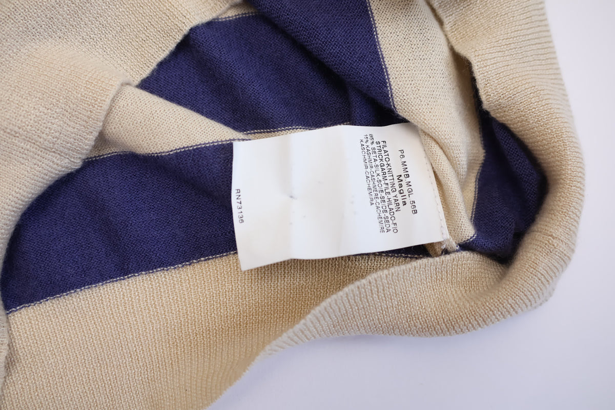 Maxmara Stripe Silk Tops