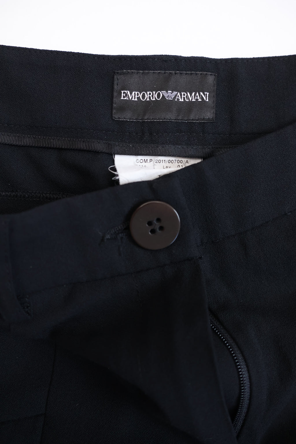 Emporio Armani Black Tapered Pants