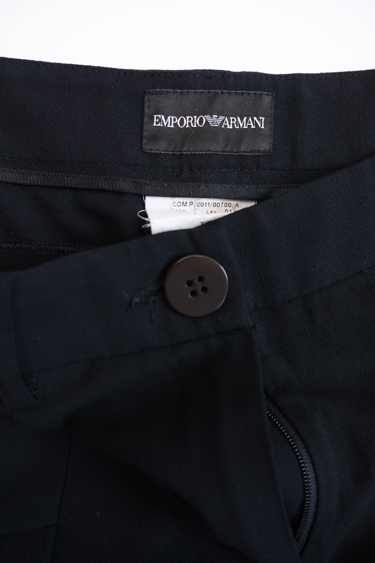 Emporio Armani Black Tapered Pants
